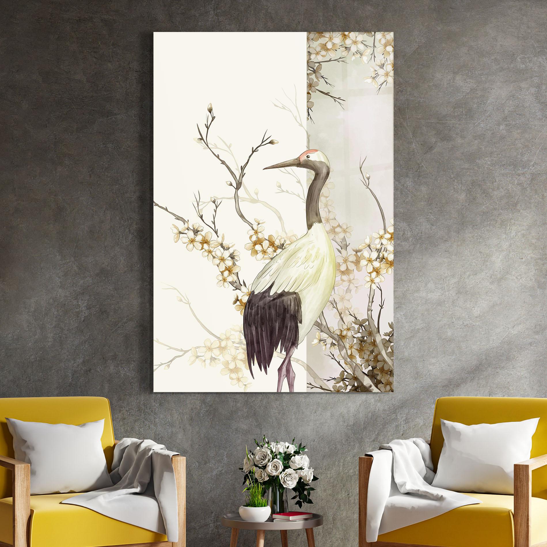 Glasbild Asian Bird mockup 4