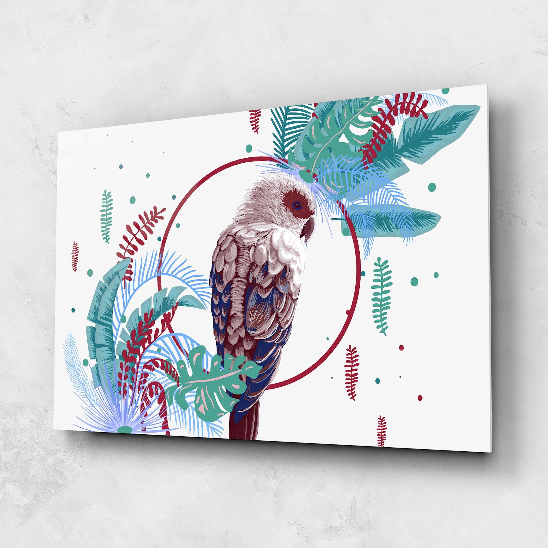 Glasbild Bright Bird mockup 1