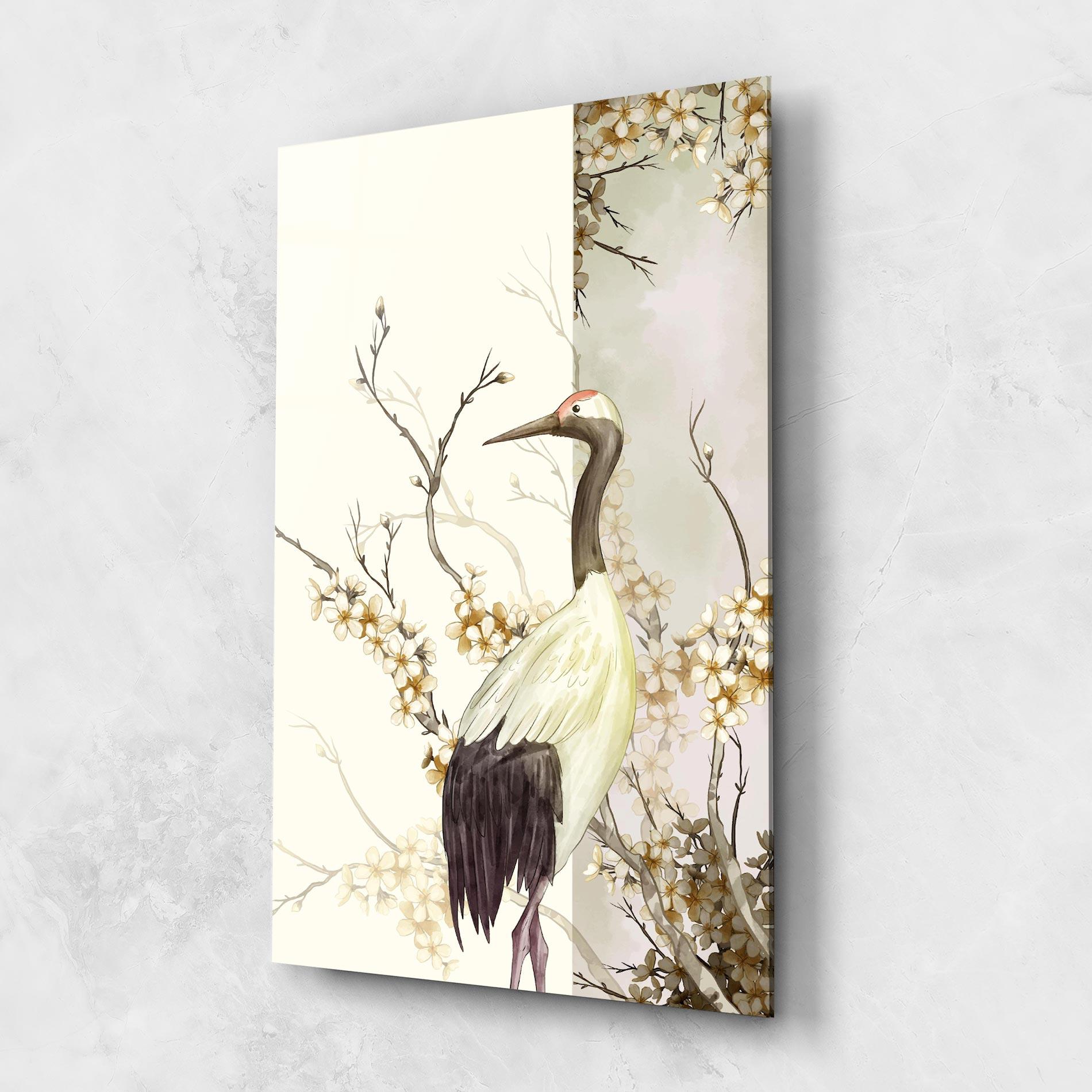 Glasbild Asian Bird mockup 1