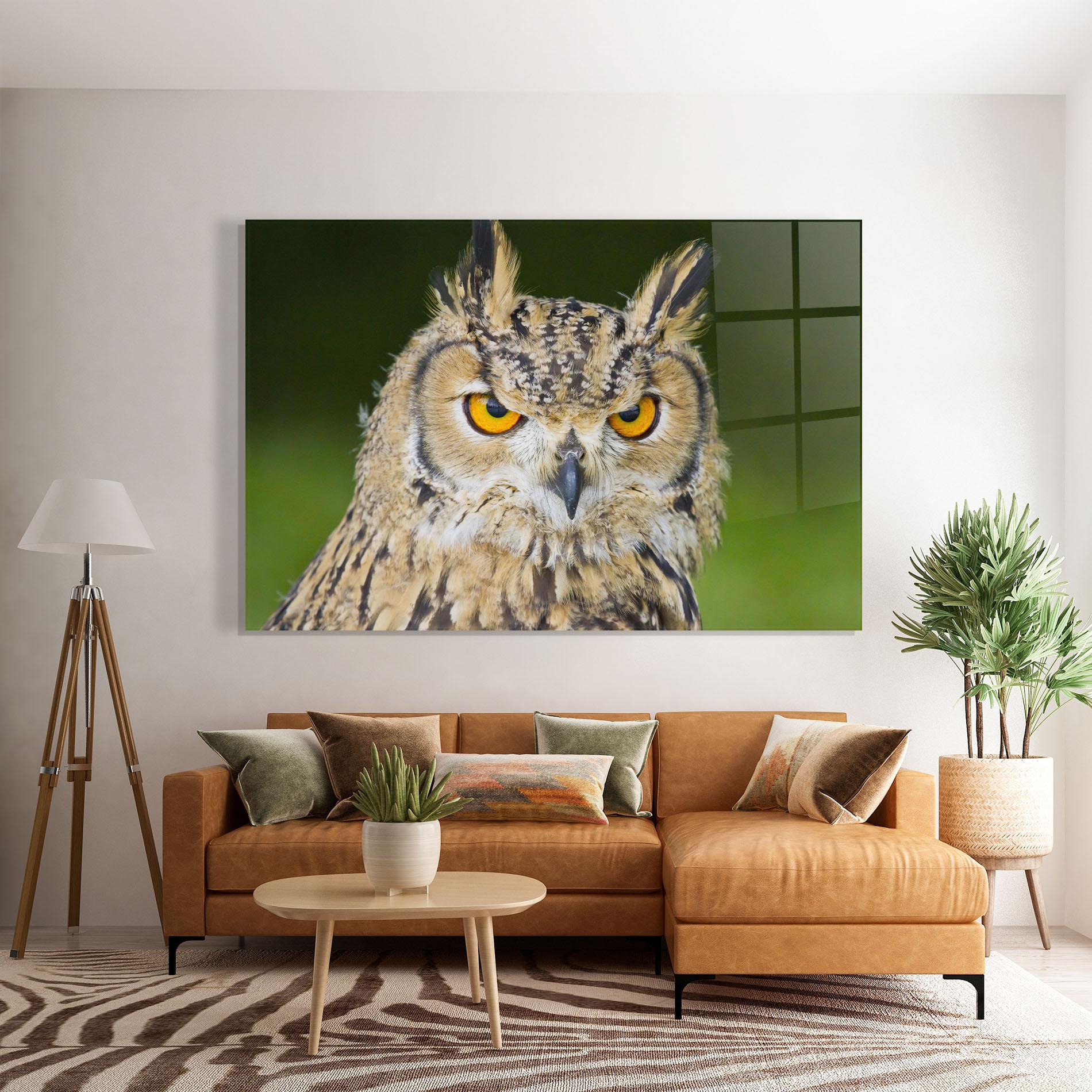 Glasbild Angry Owl mockup 7