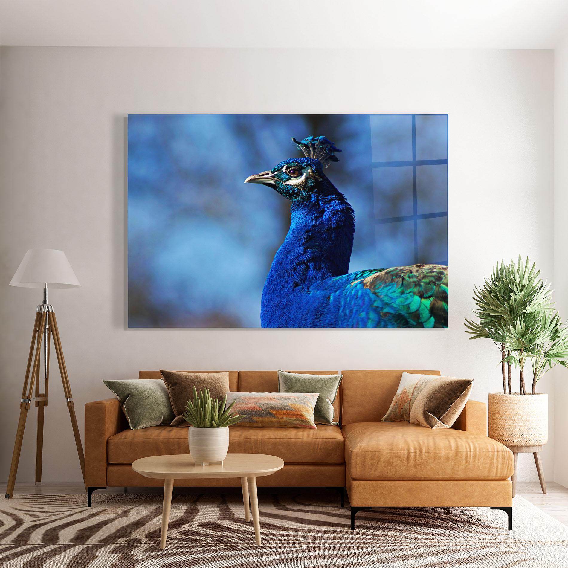 Glasbild Blue Bird mockup 7