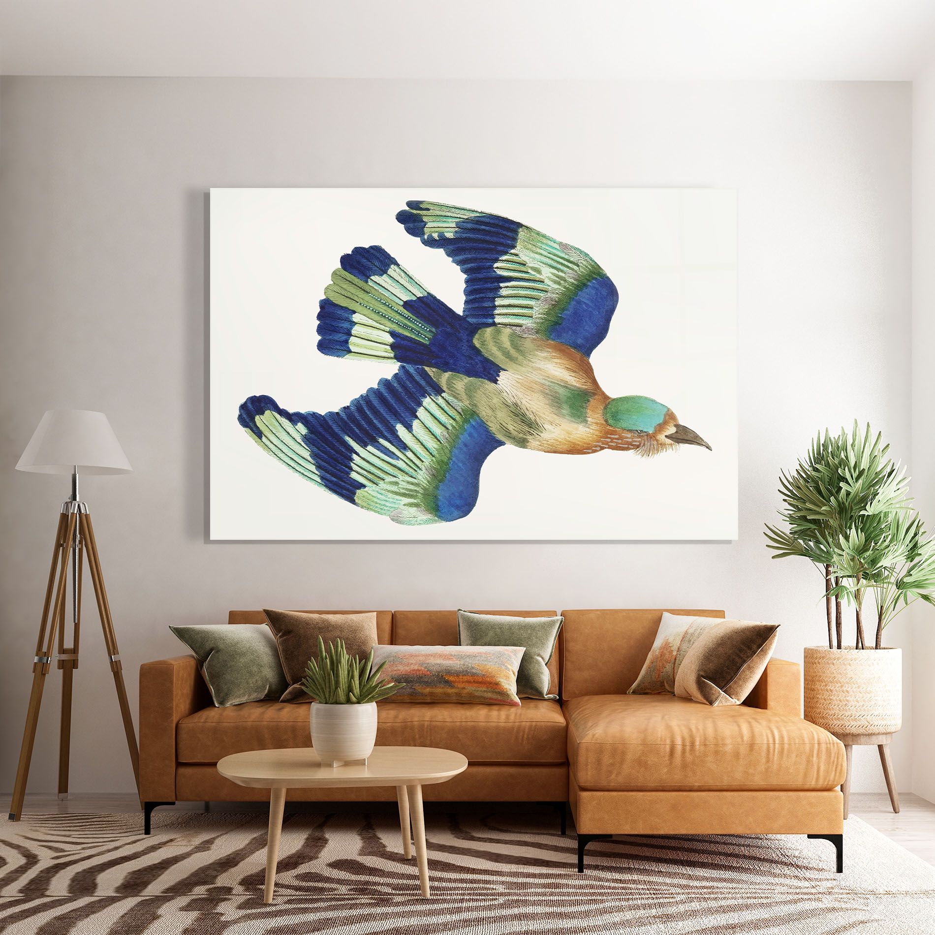 Green Blue Bird mockup 7