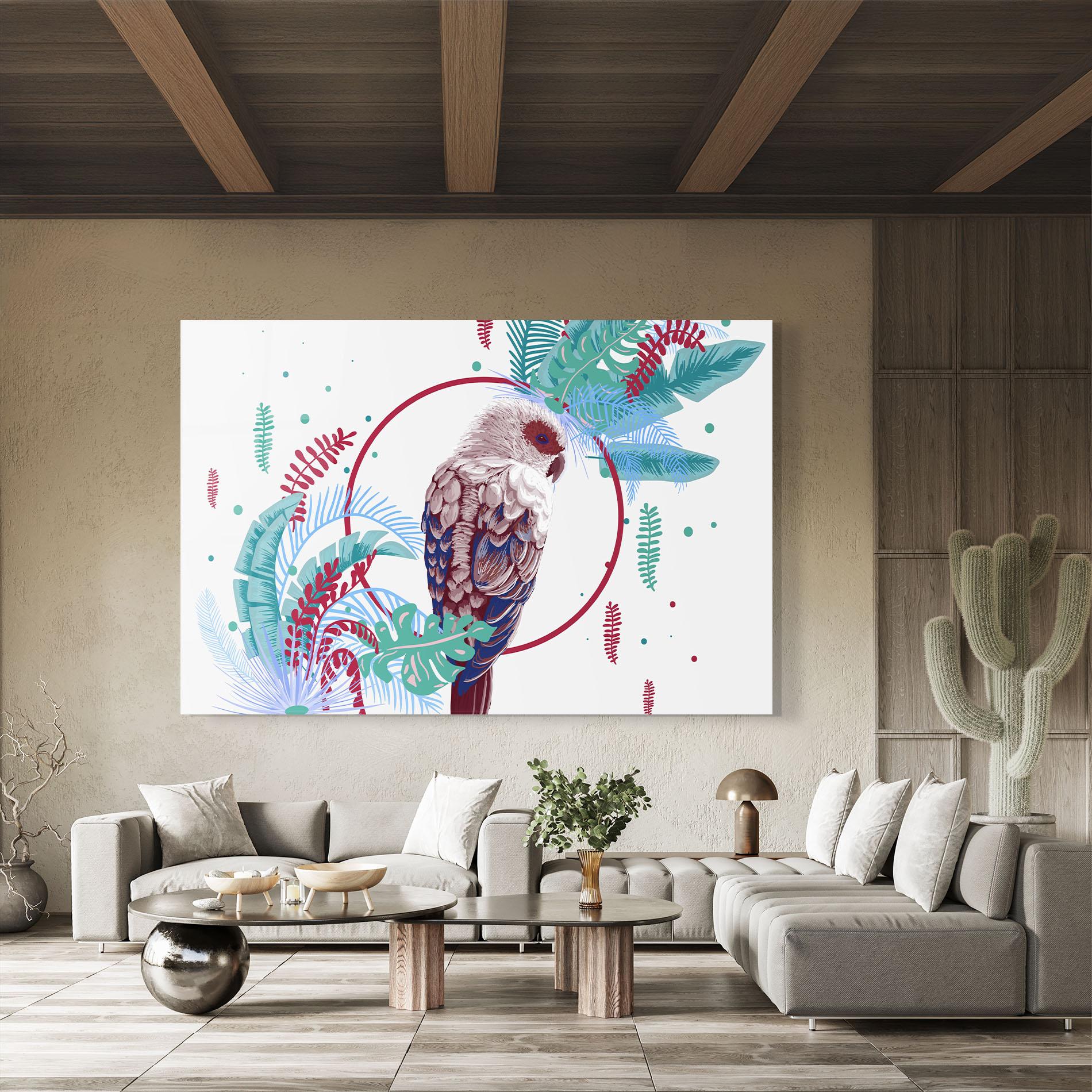 Glasbild Bright Bird mockup 8