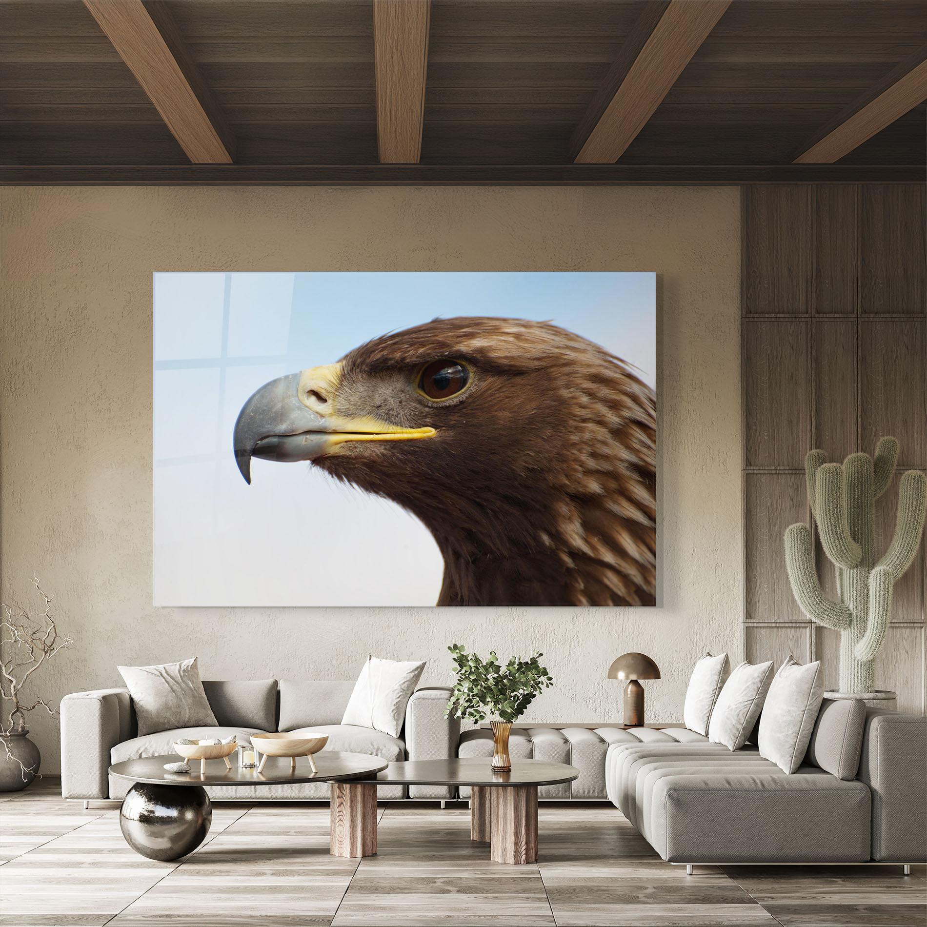 Glasbild Brown Head Eagle mockup 8