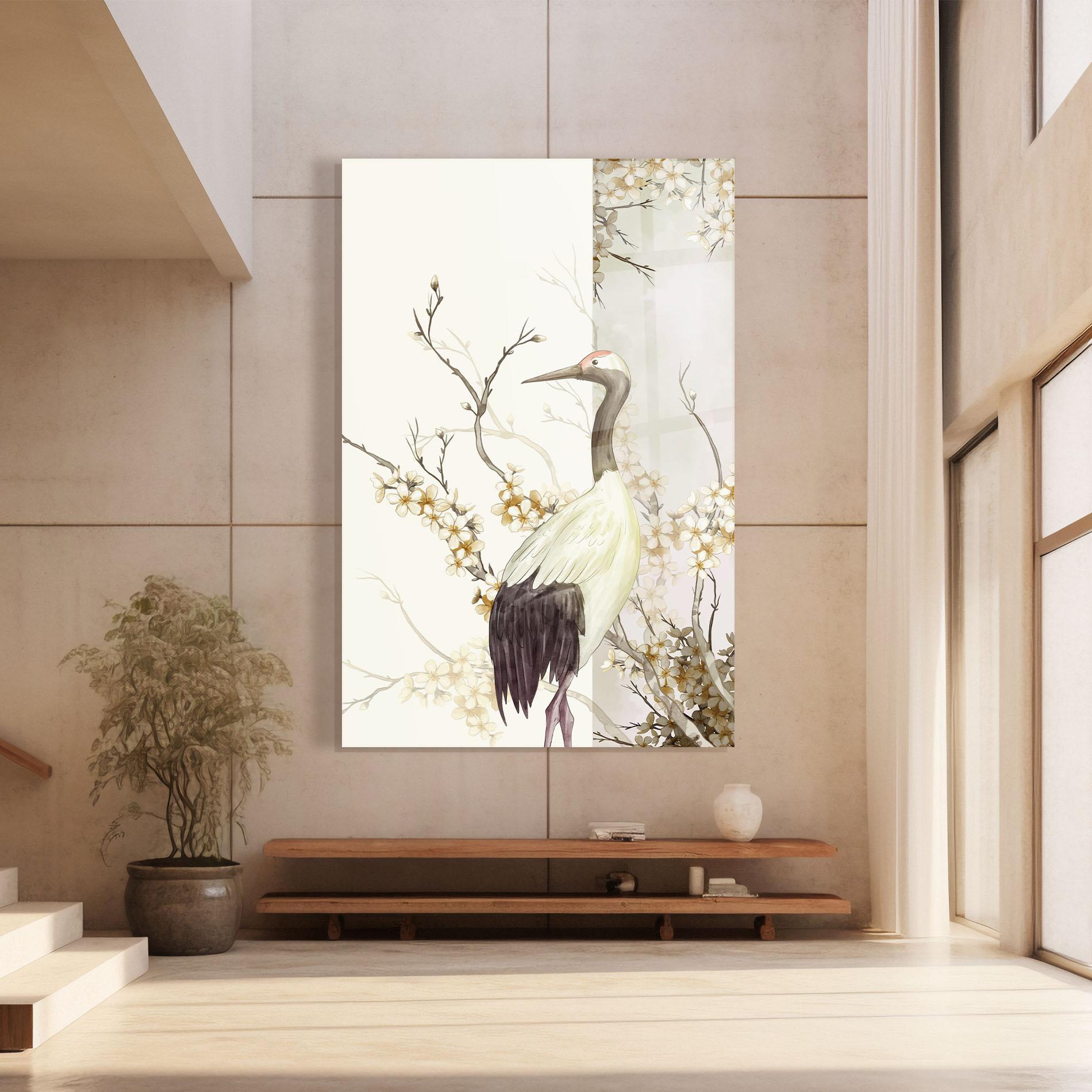 Glasbild Asian Bird mockup 8