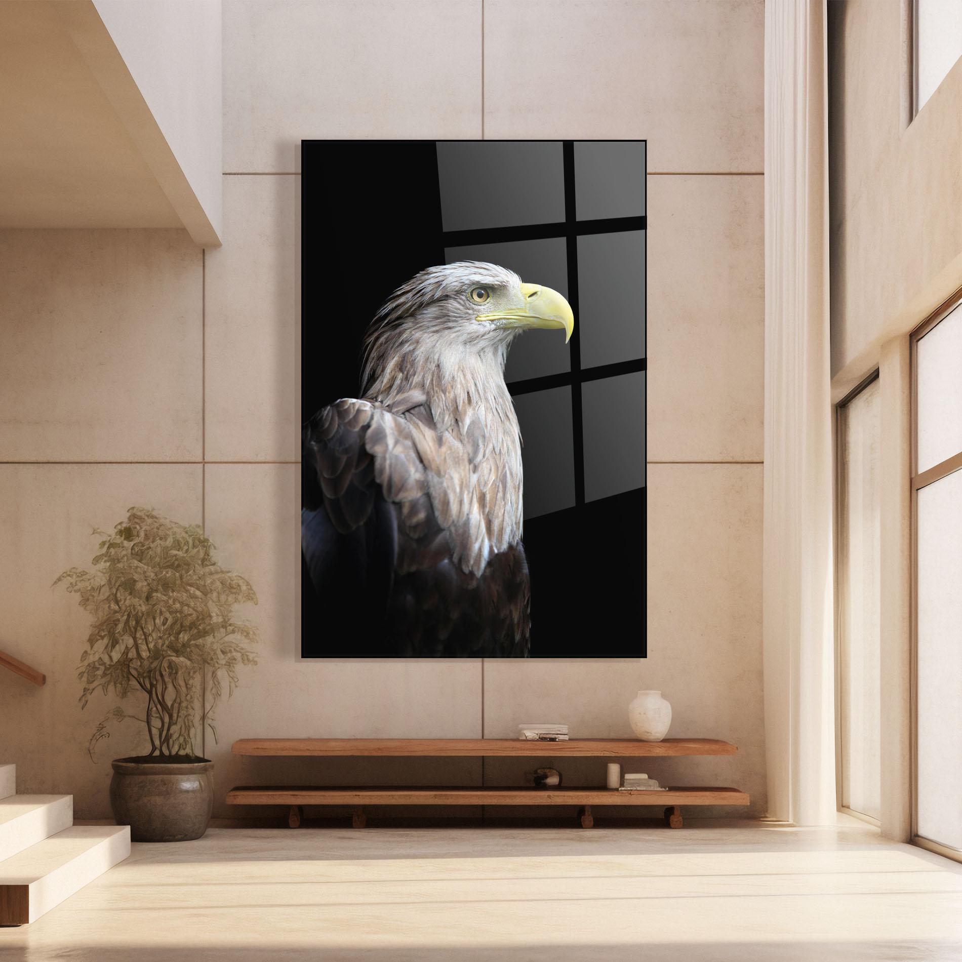 Glasbild Close Up Eagle mockup 8