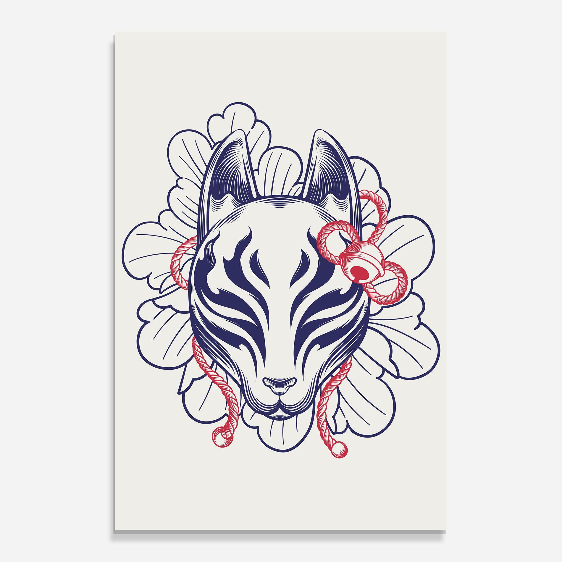 Glasbild Asiatic Cat mockup 0