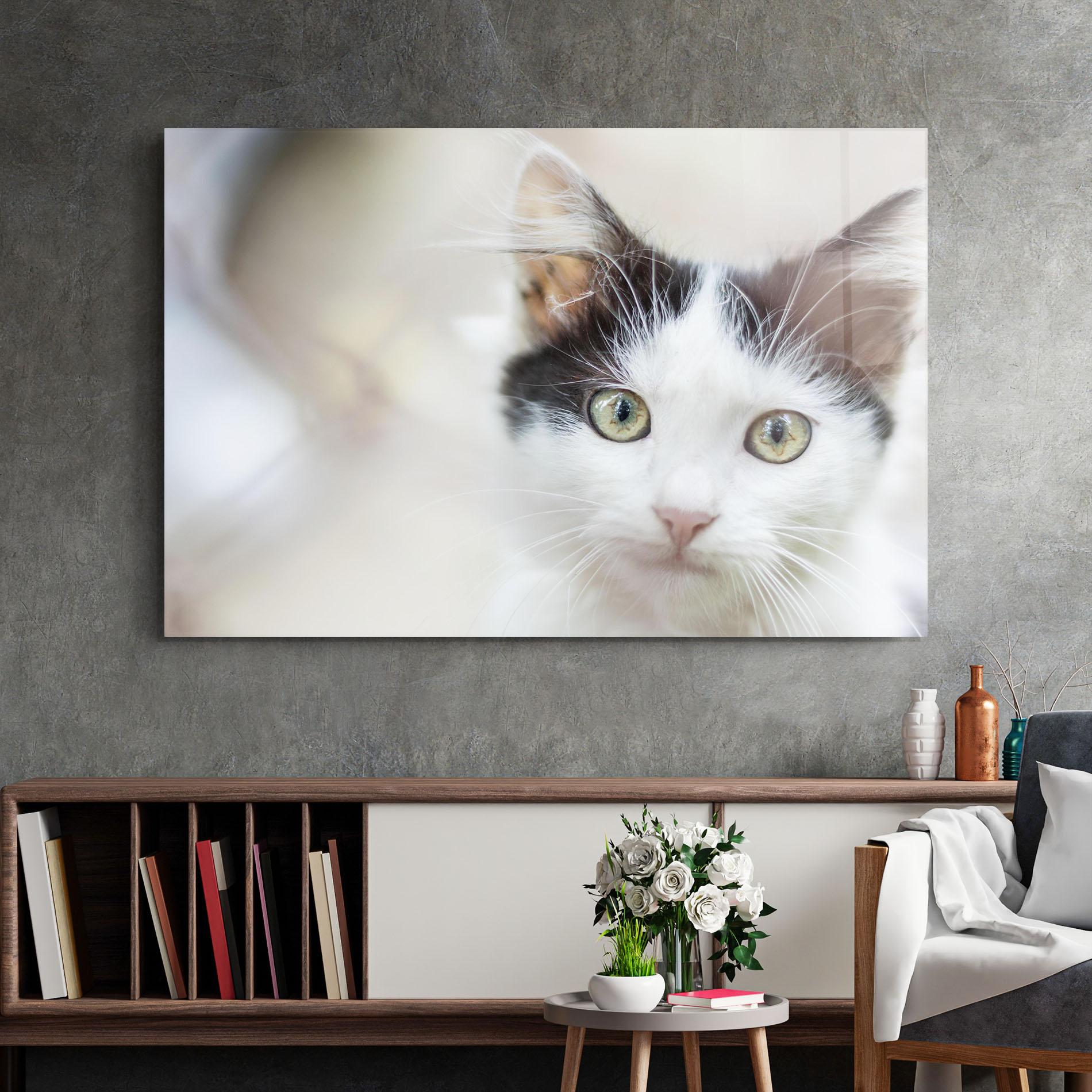 Glasbild Cutie Cat mockup 2