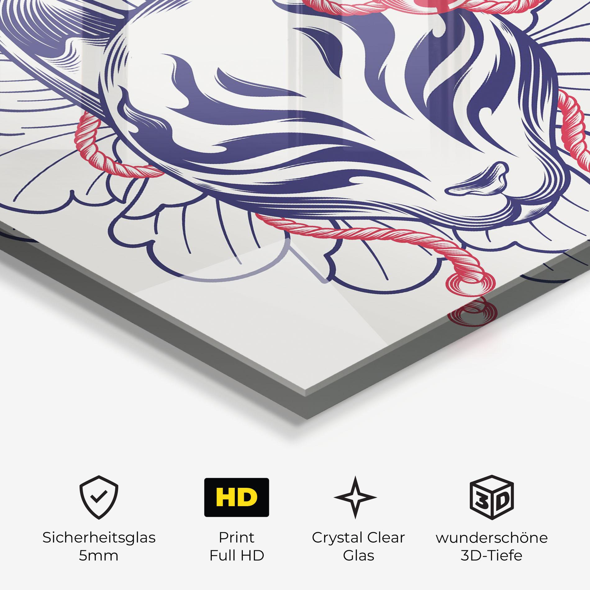 Glasbild Asiatic Cat mockup 3