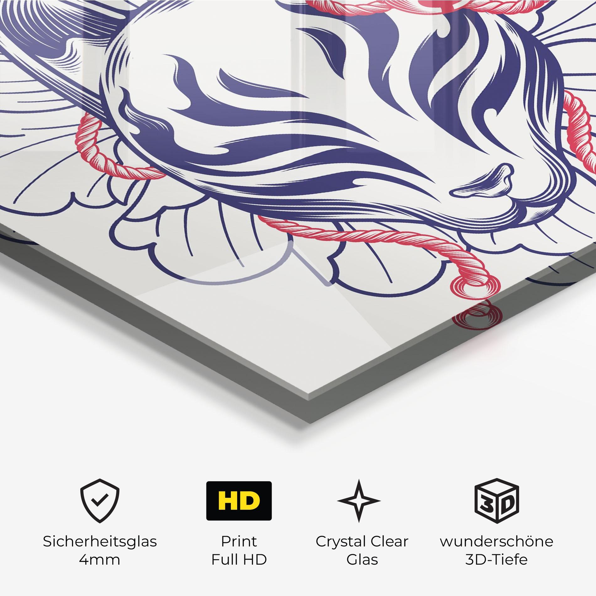 Glasbild Asiatic Cat mockup 3