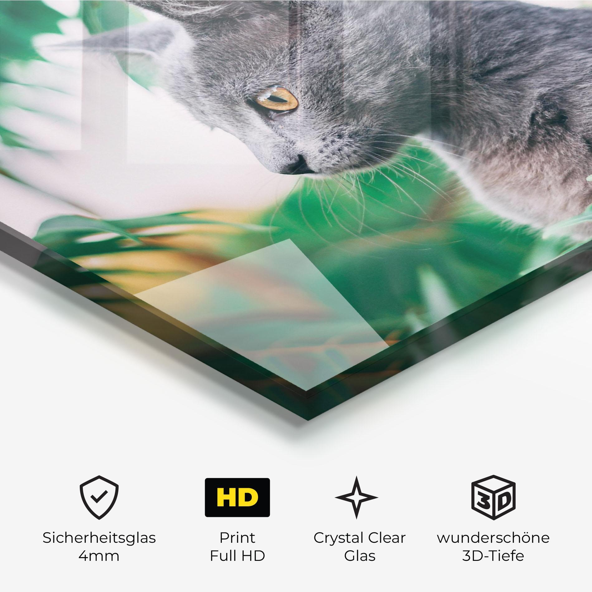 Glasbild Cat Tree mockup 3