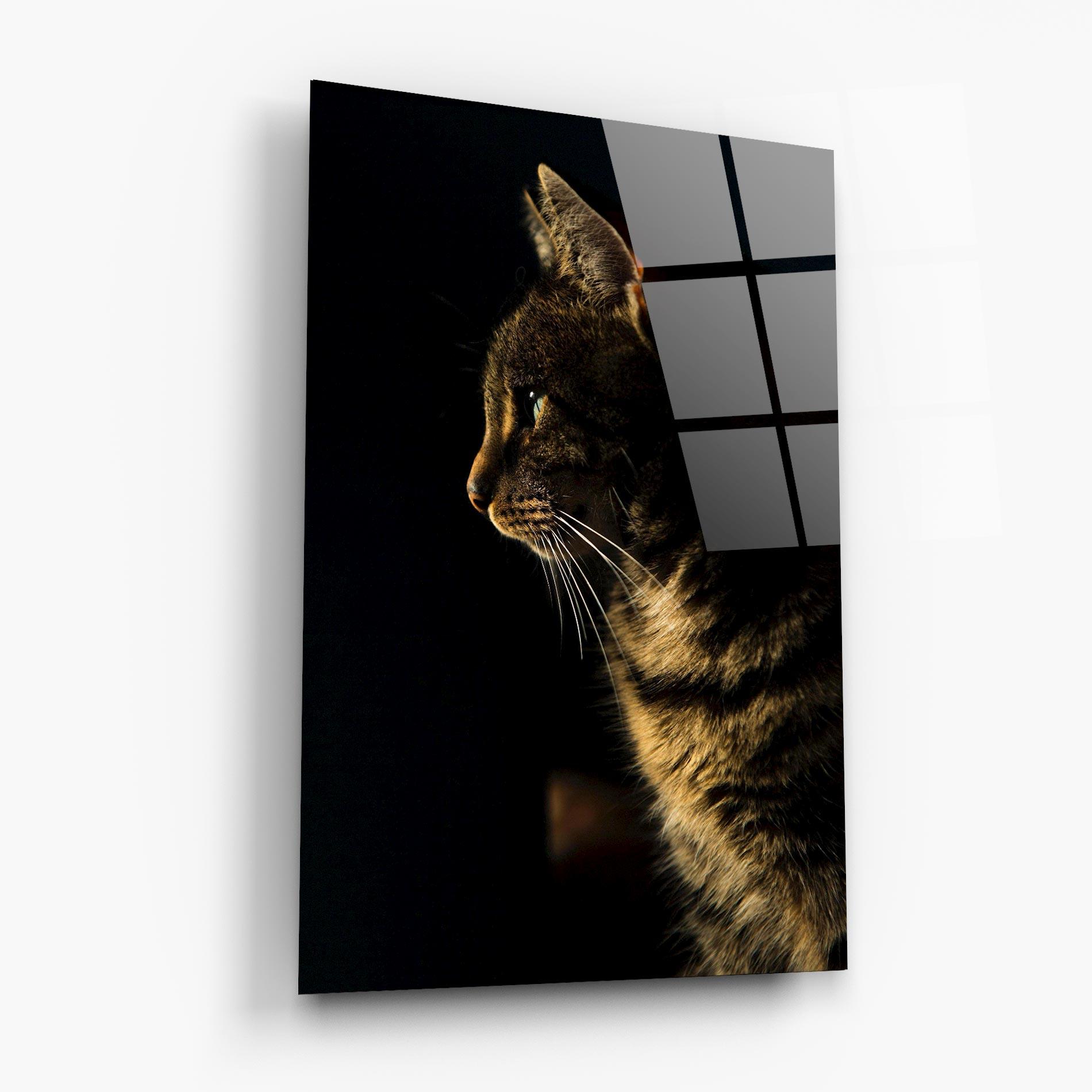 Glasbild Hunting Cat mockup 6