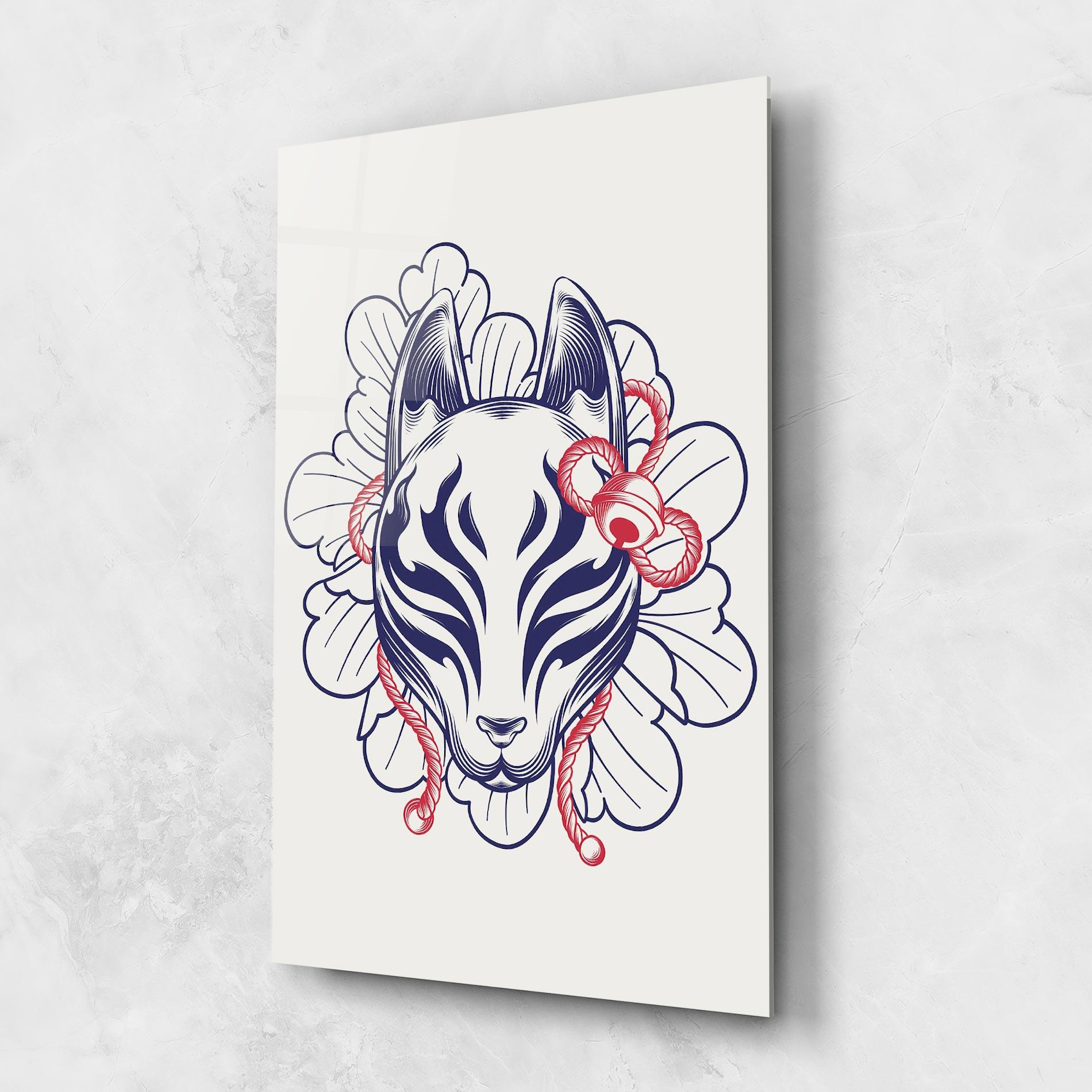 Glasbild Asiatic Cat mockup 1