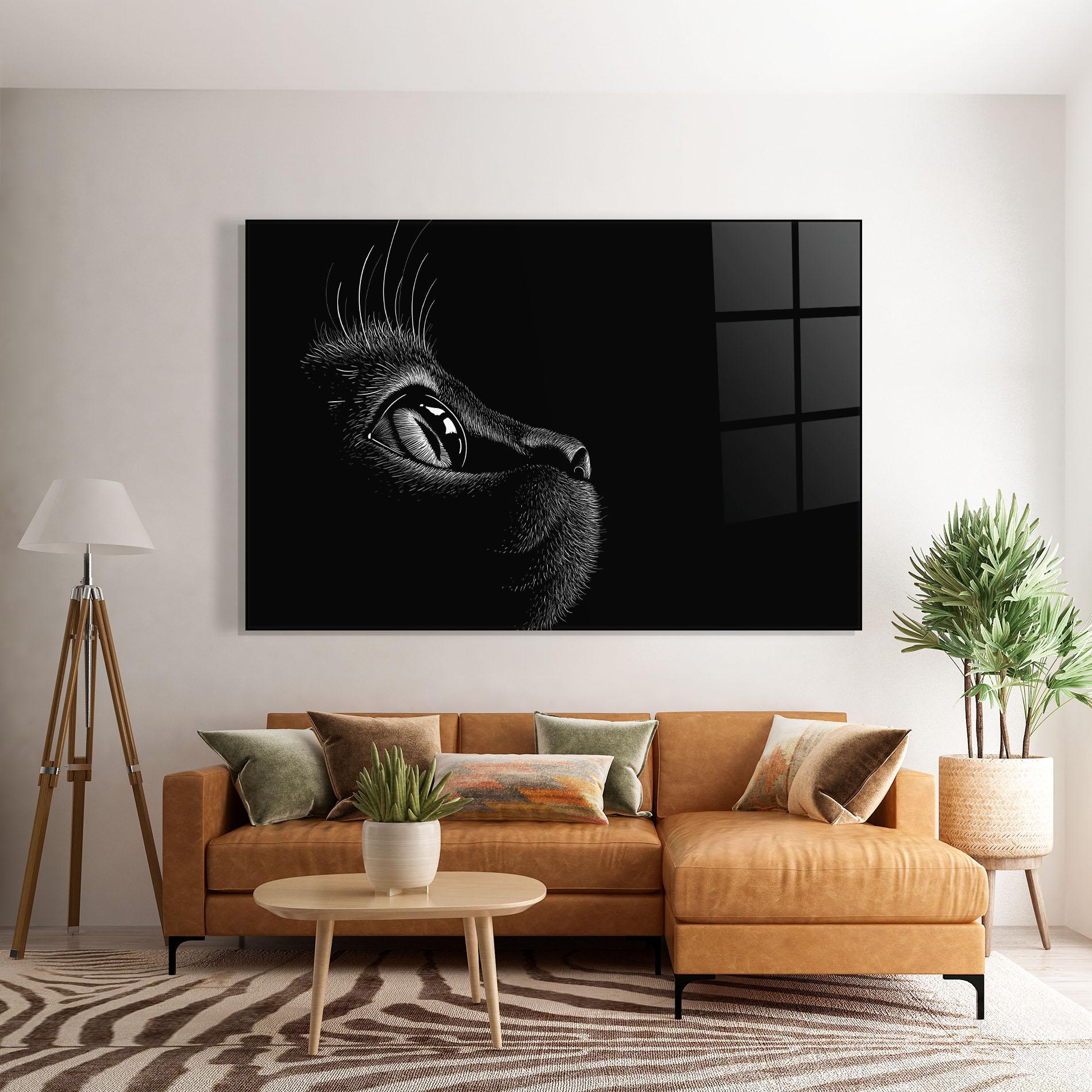 Glasbild Glass Eye Cat mockup 7