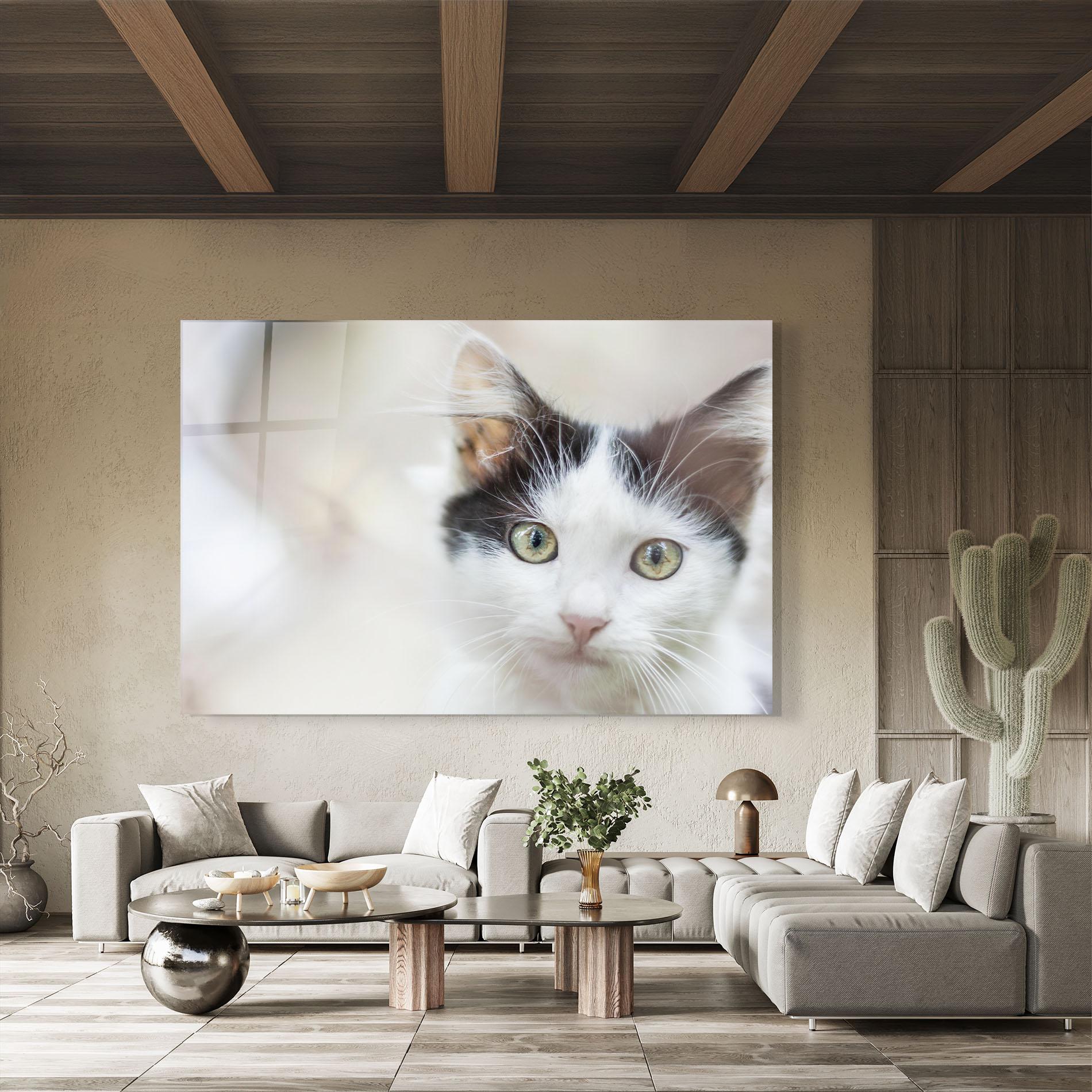 Glasbild Cutie Cat mockup 8