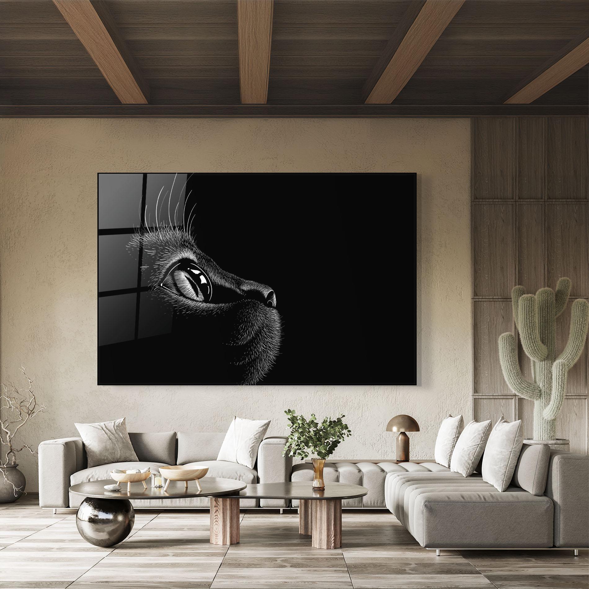 Glasbild Glass Eye Cat mockup 8