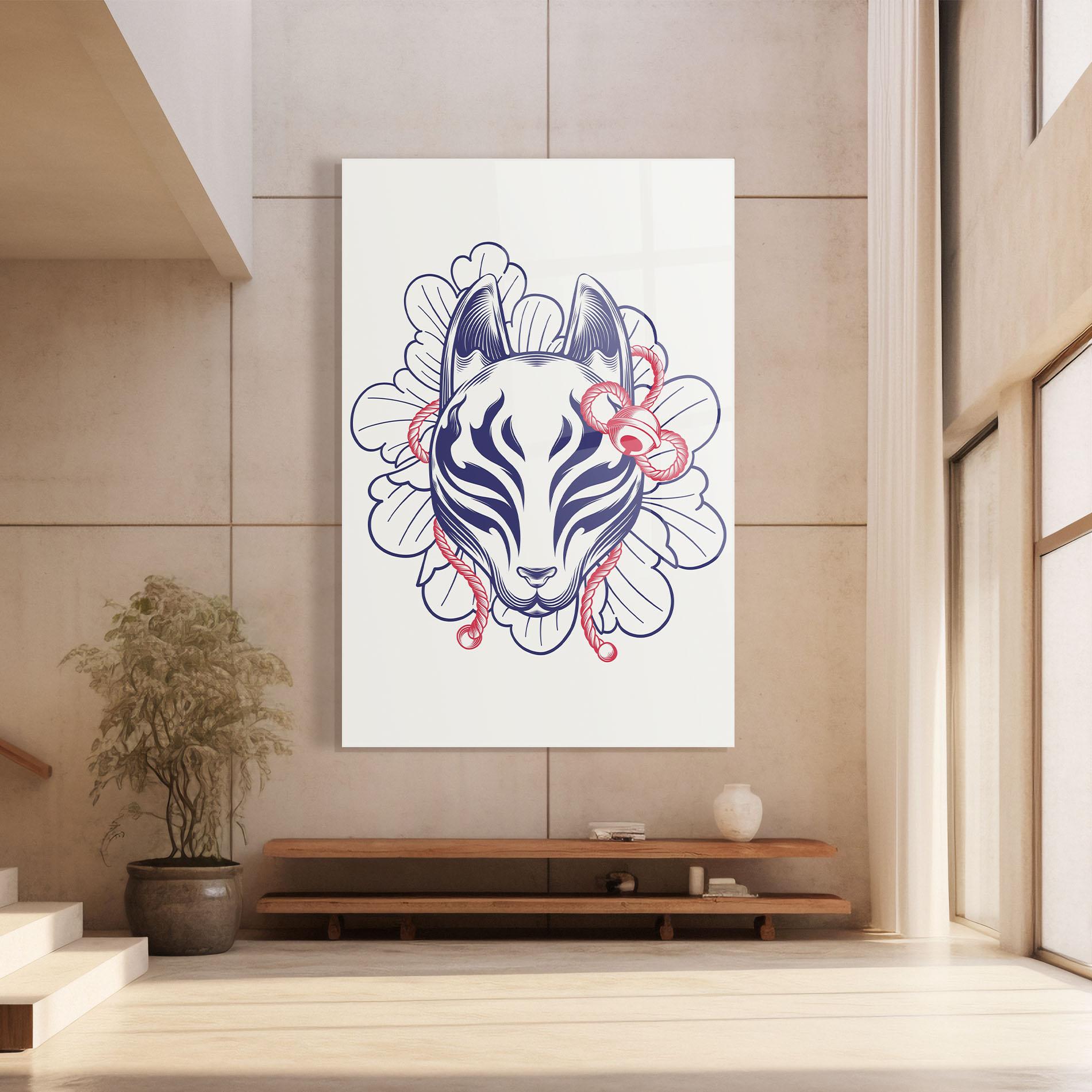 Glasbild Asiatic Cat mockup 8