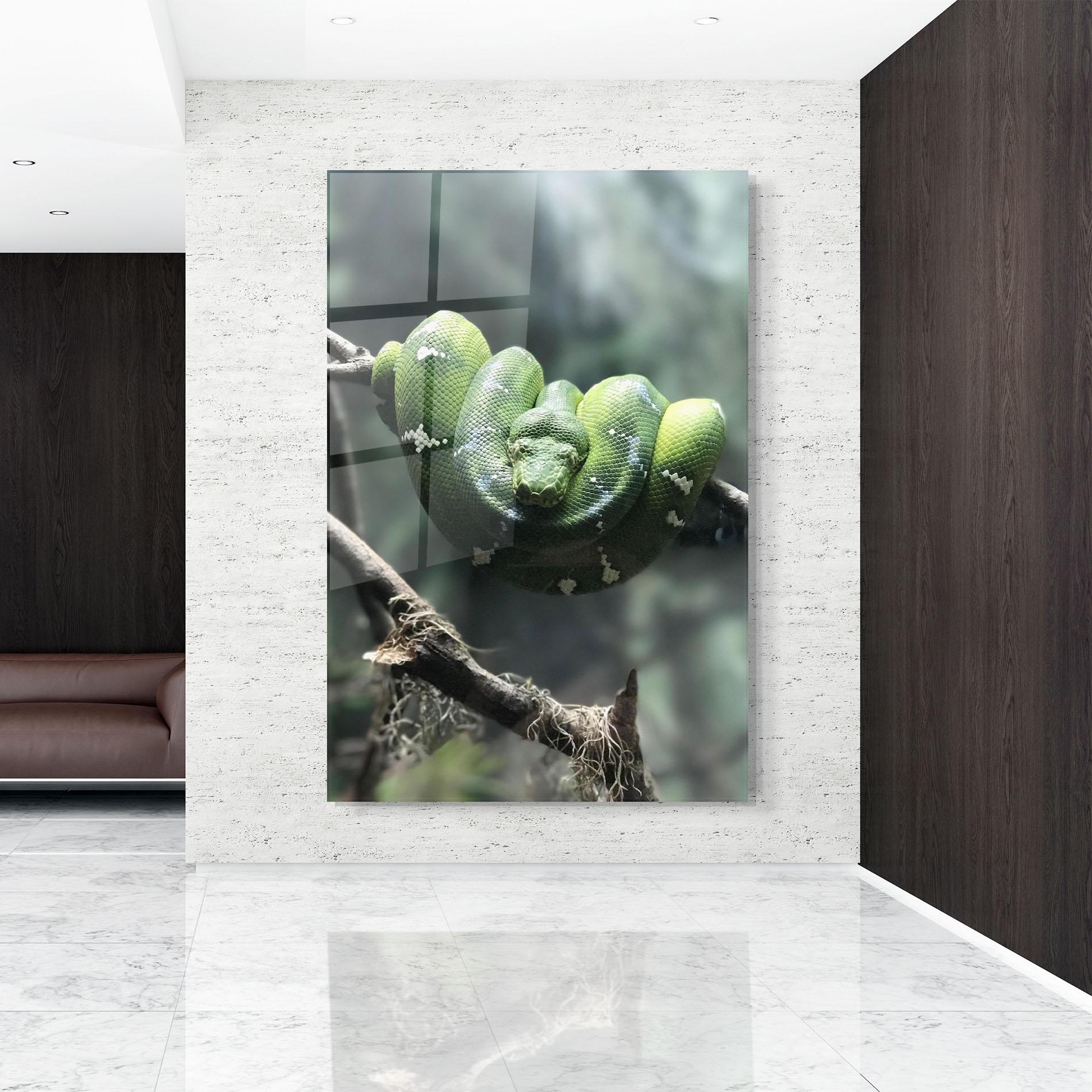 Glasbild Sleepy Snake mockup 9