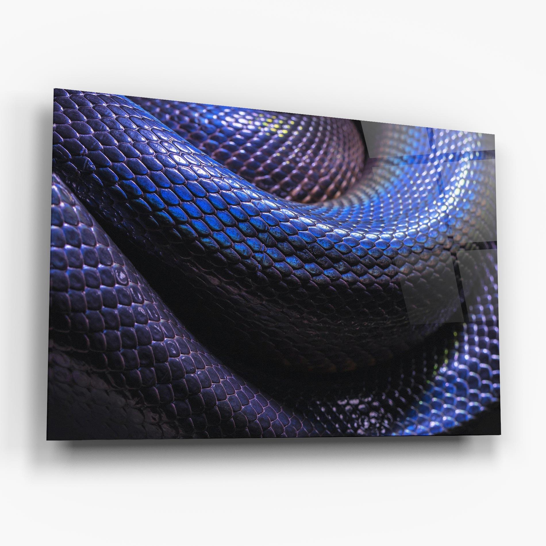 Glasbild Snake Skin mockup 6