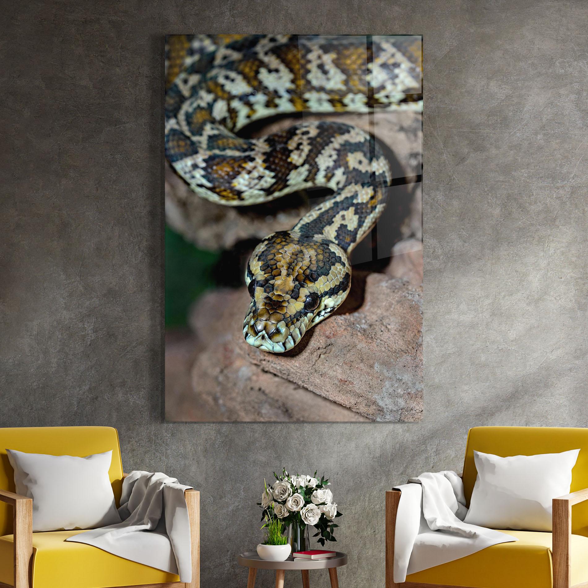 Glasbild King Snake mockup 4