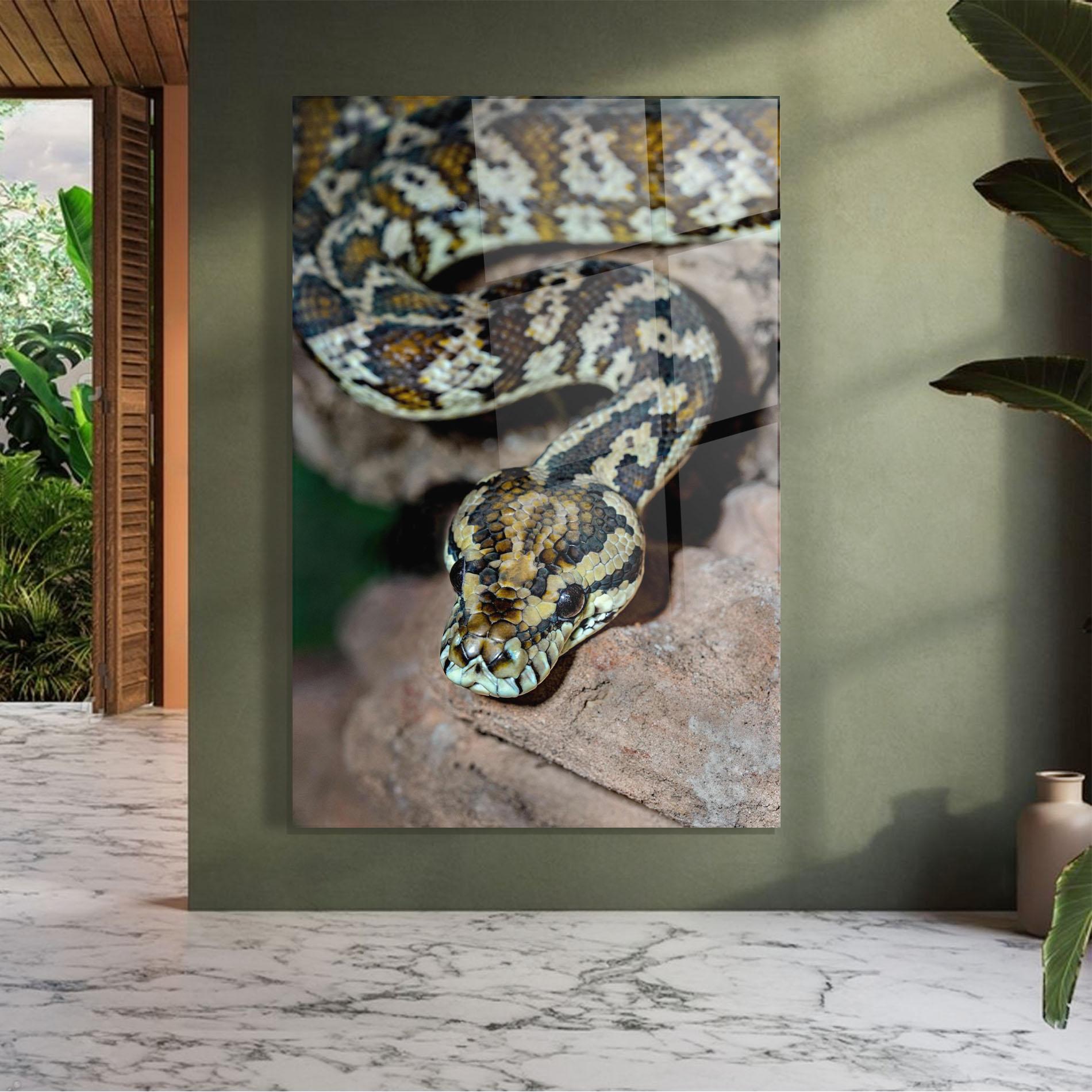 Glasbild King Snake mockup 7