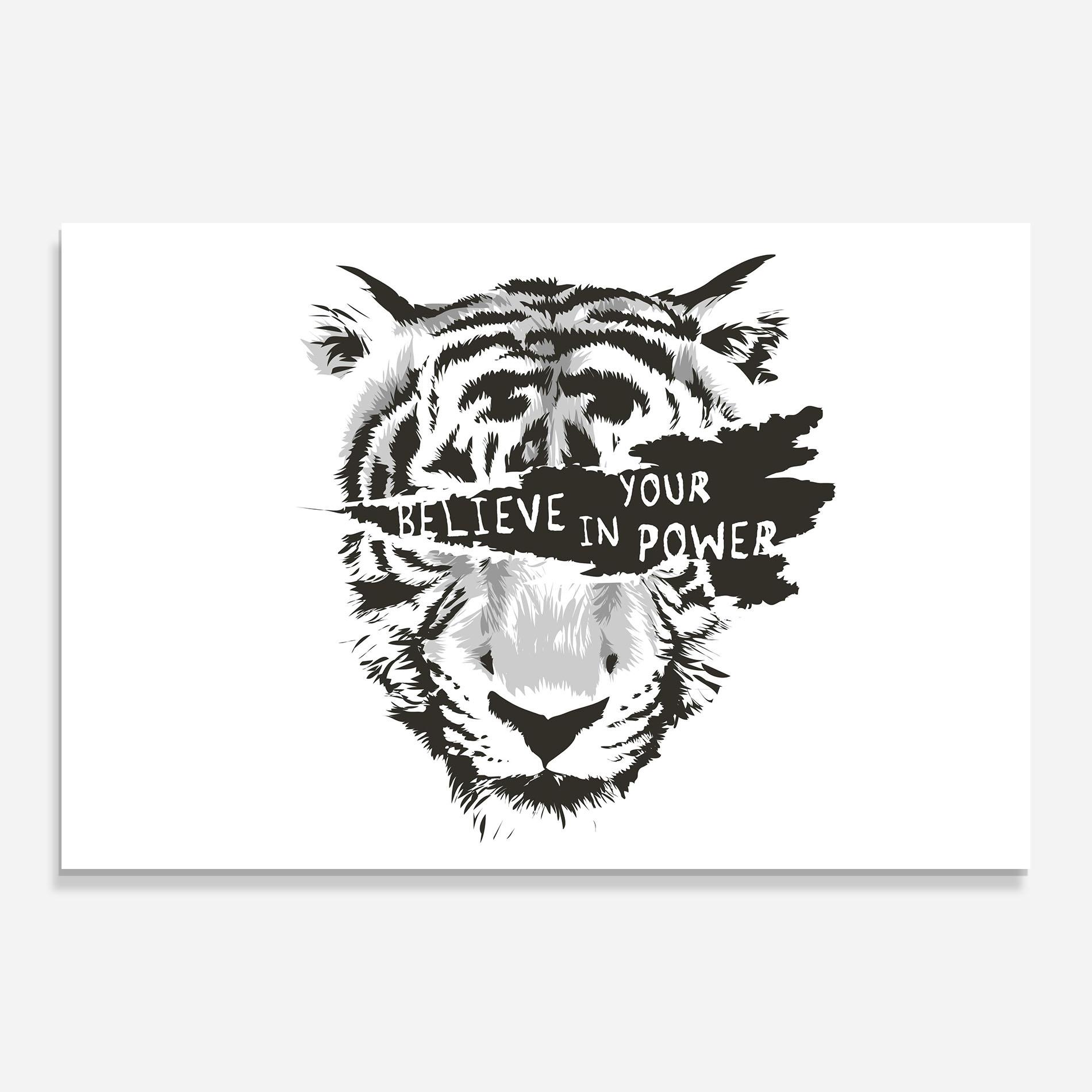 Glasbild Belive In Your Power mockup 0