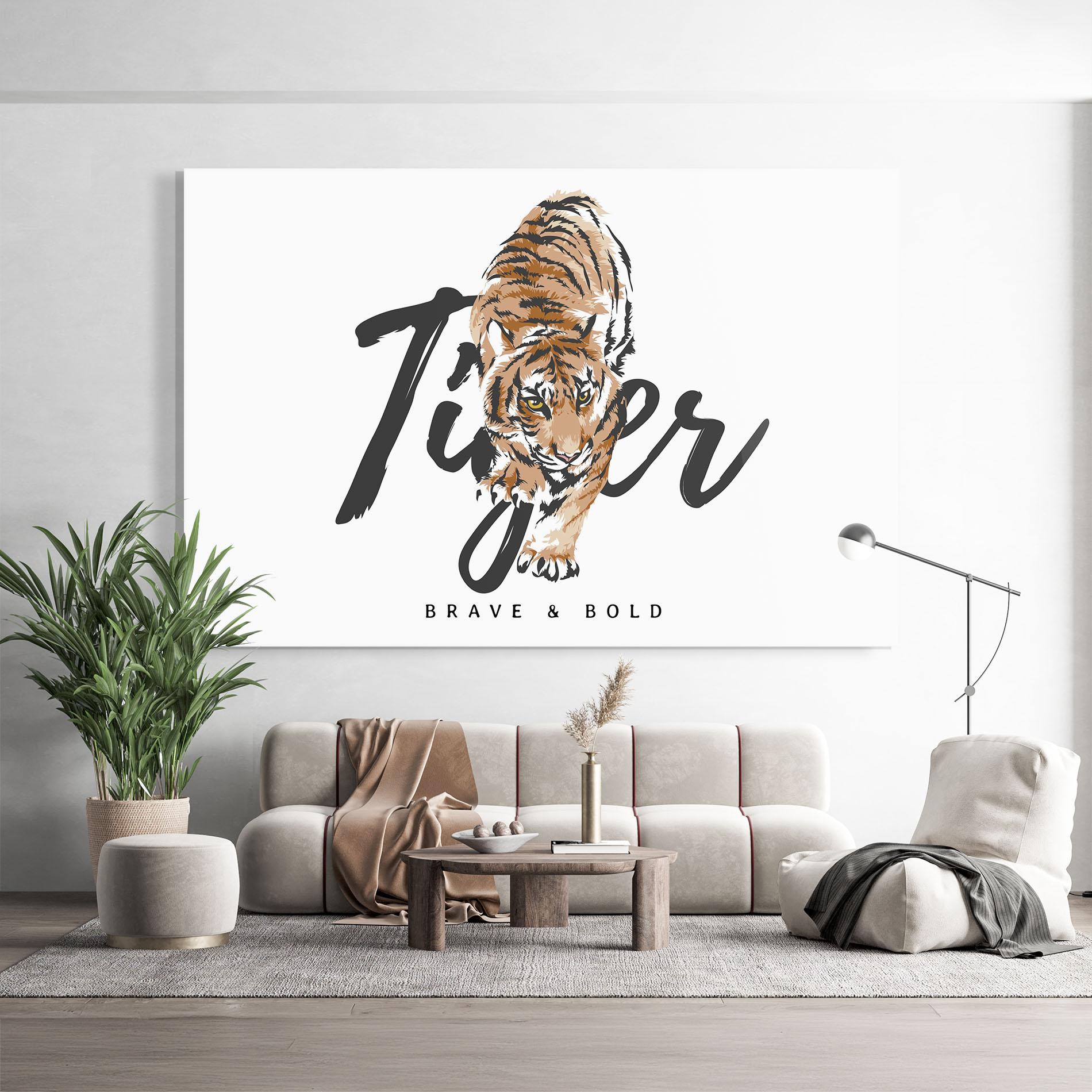 Glasbild Brave And Bold mockup 9