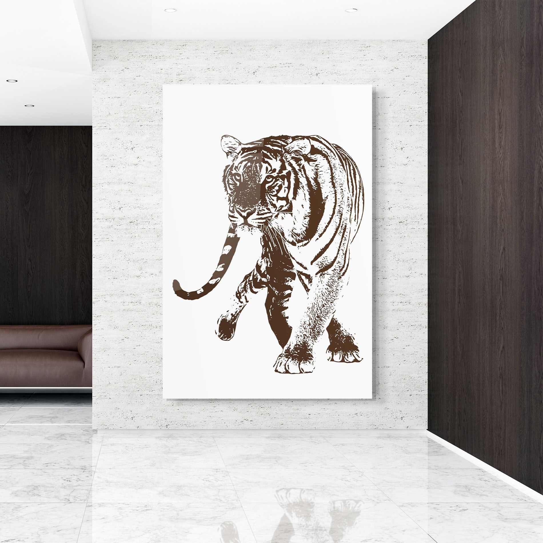 Brown Line Tiger mockup 9