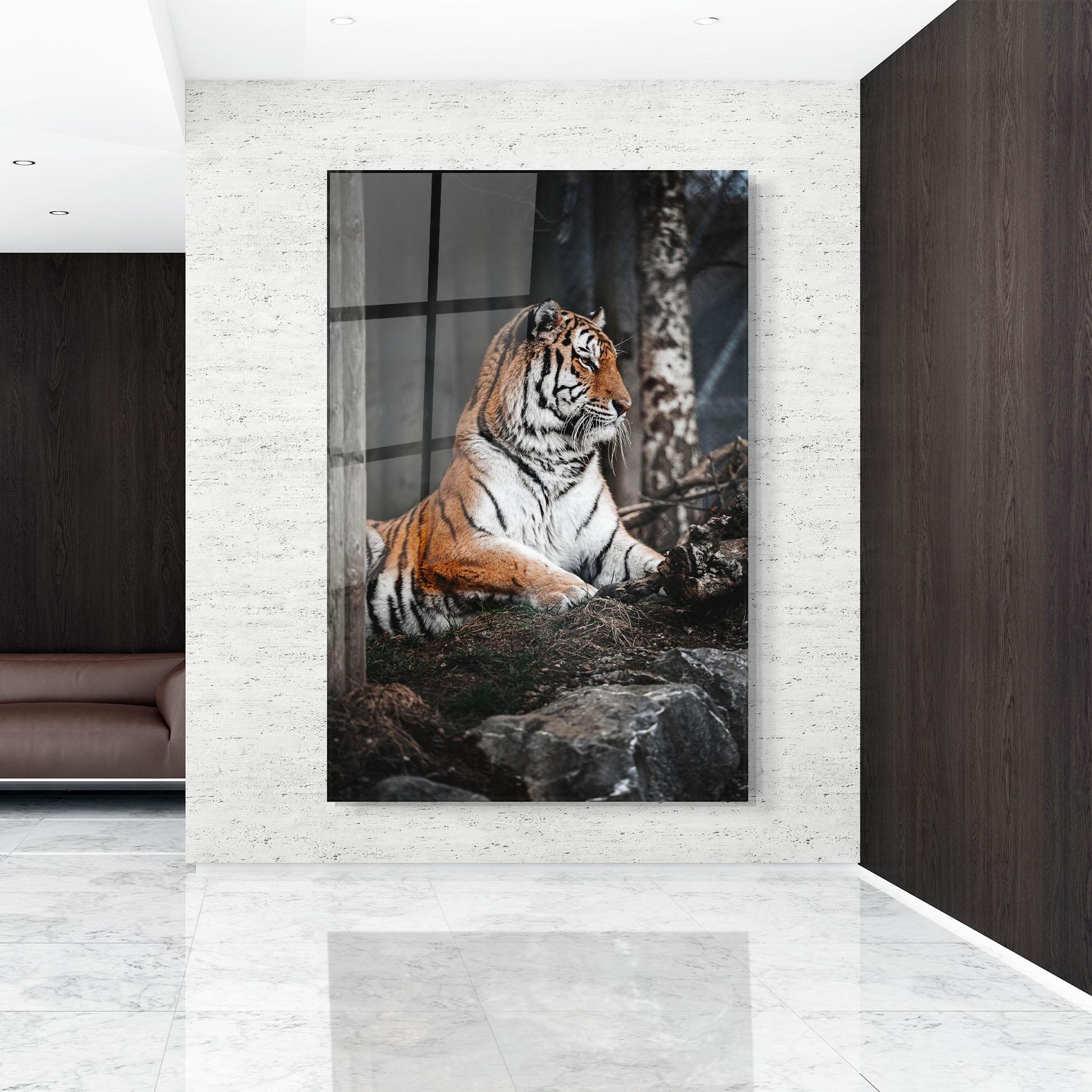 Glasbild Forest Tiger mockup 9