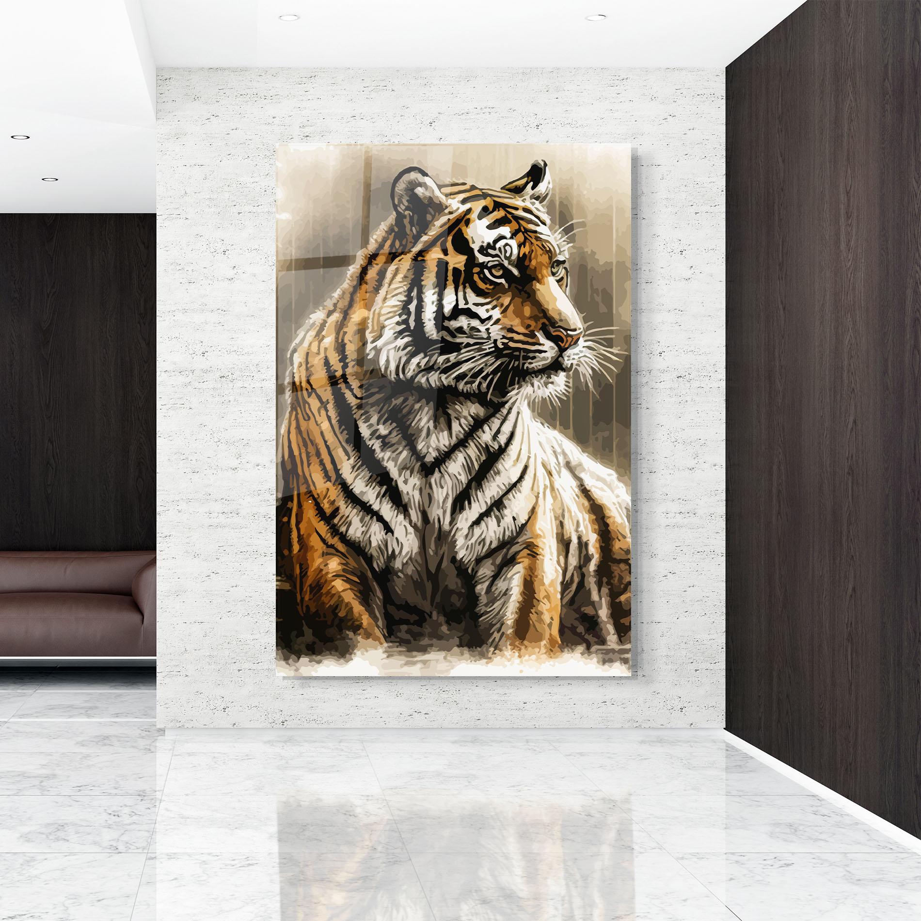 Glasbild Rain Tiger mockup 9