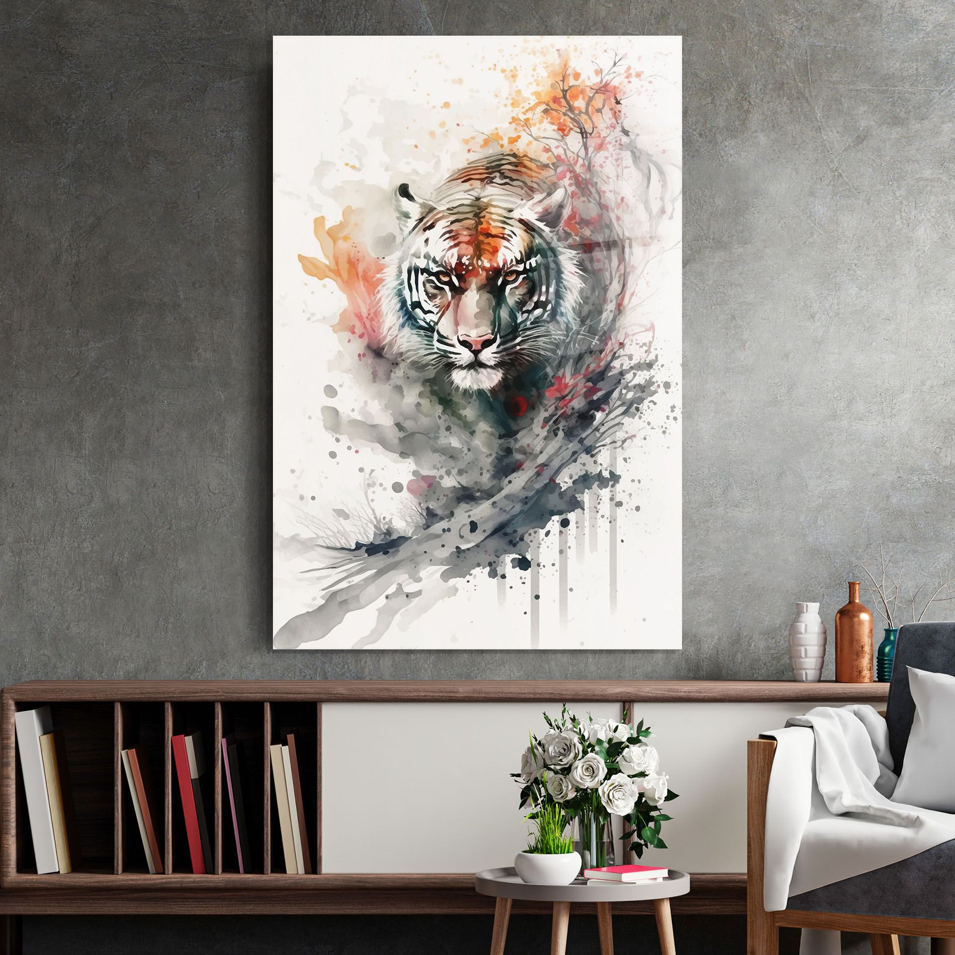 Beautiful Tiger Art mockup 2