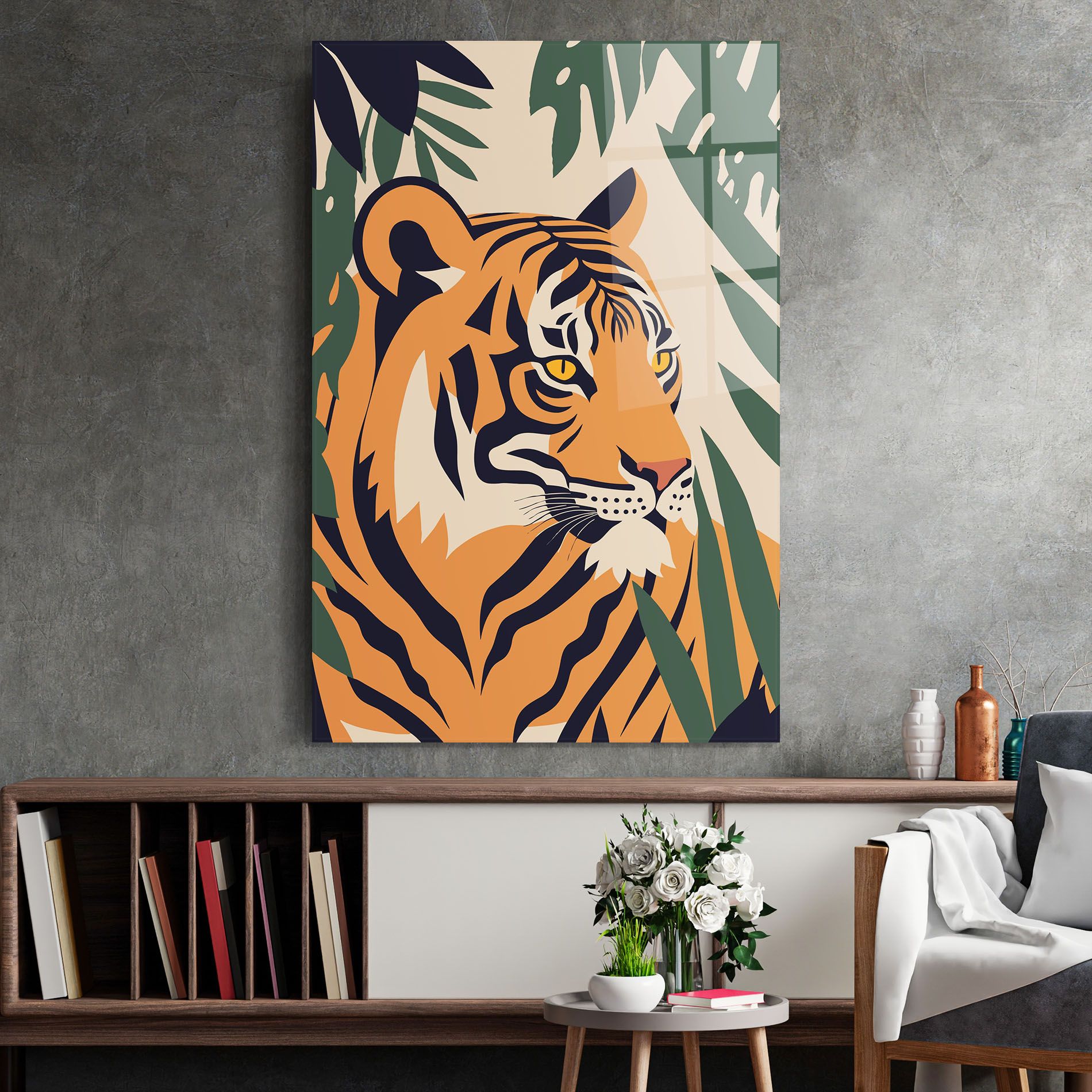 Cartoon Style Tiger mockup 2