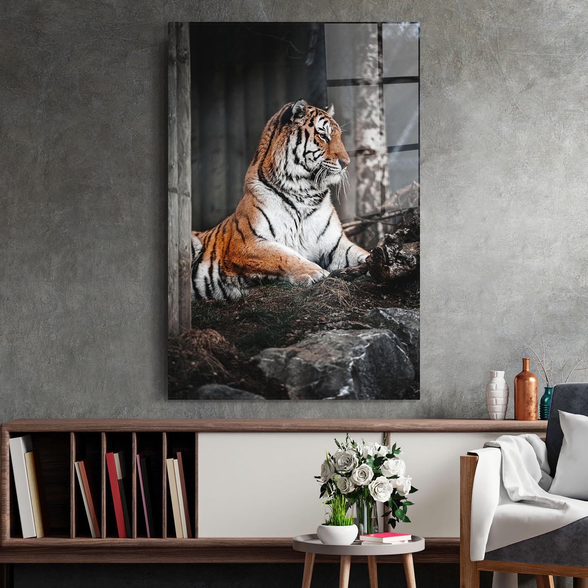 Glasbild Forest Tiger mockup 2