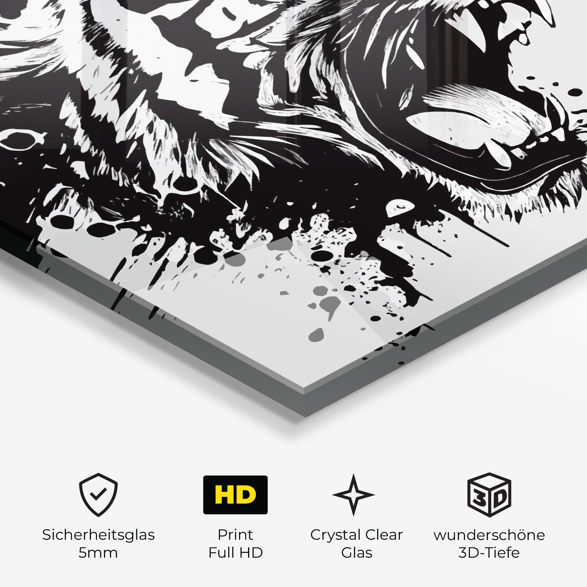 Black Grey Tiger mockup 3