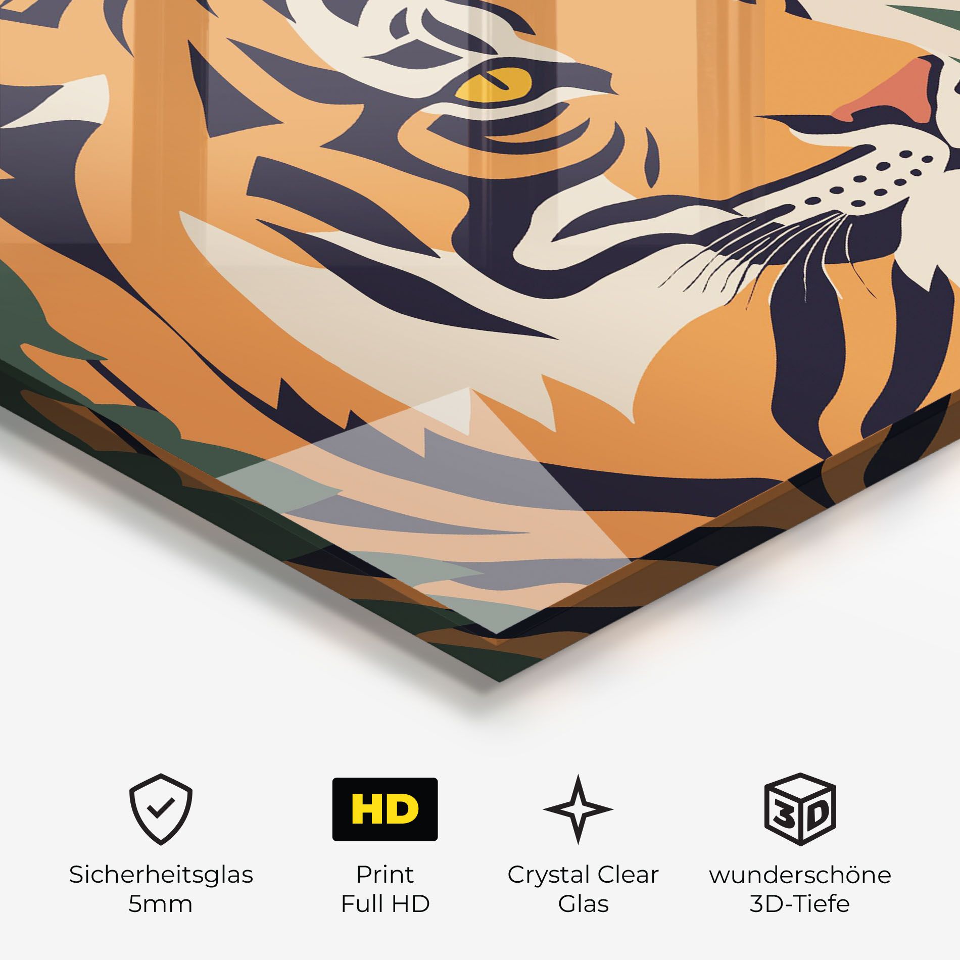 Cartoon Style Tiger mockup 3