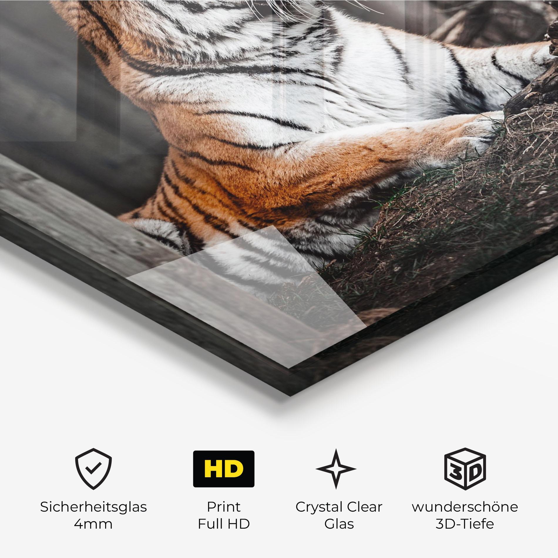 Glasbild Forest Tiger mockup 3