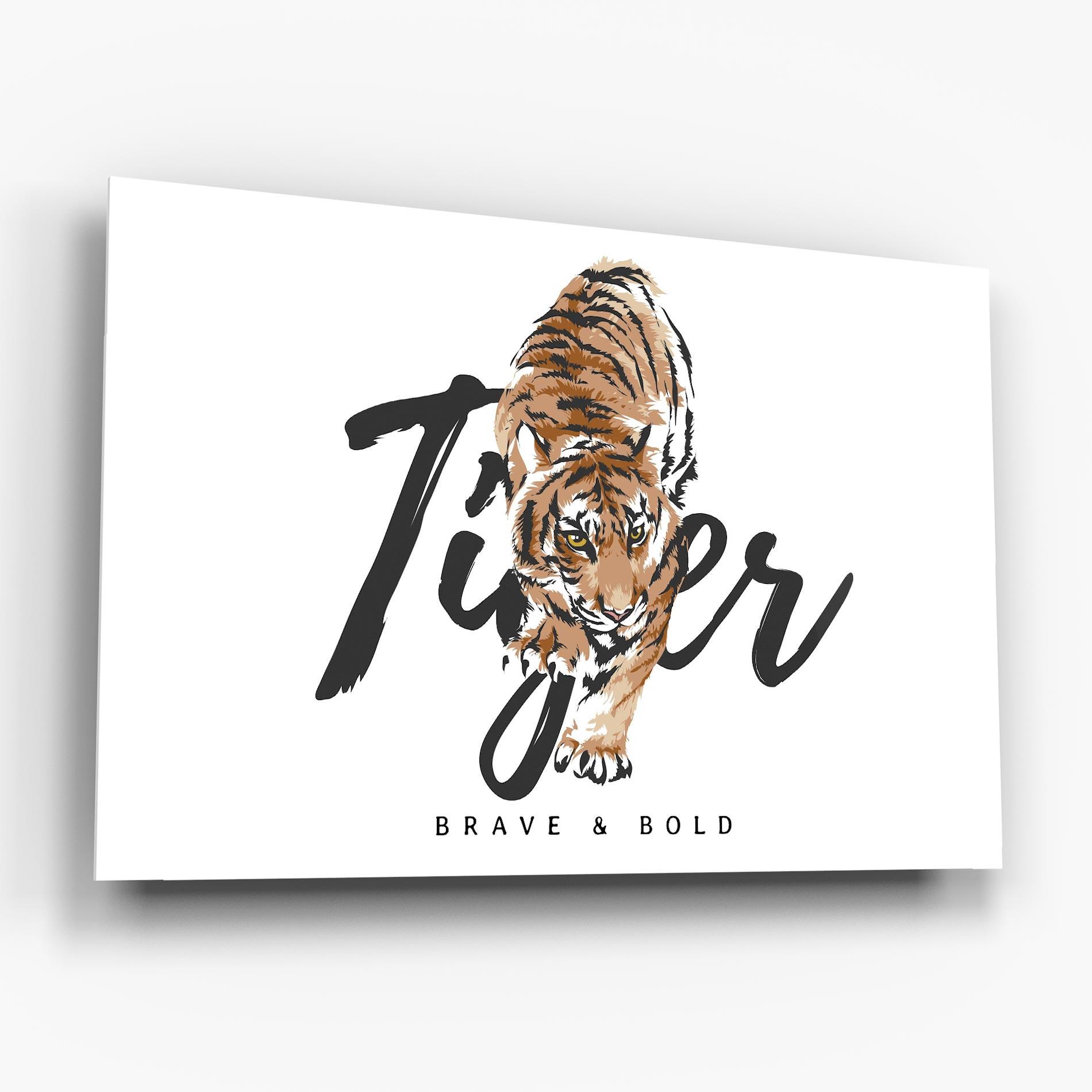 Glasbild Brave And Bold mockup 6