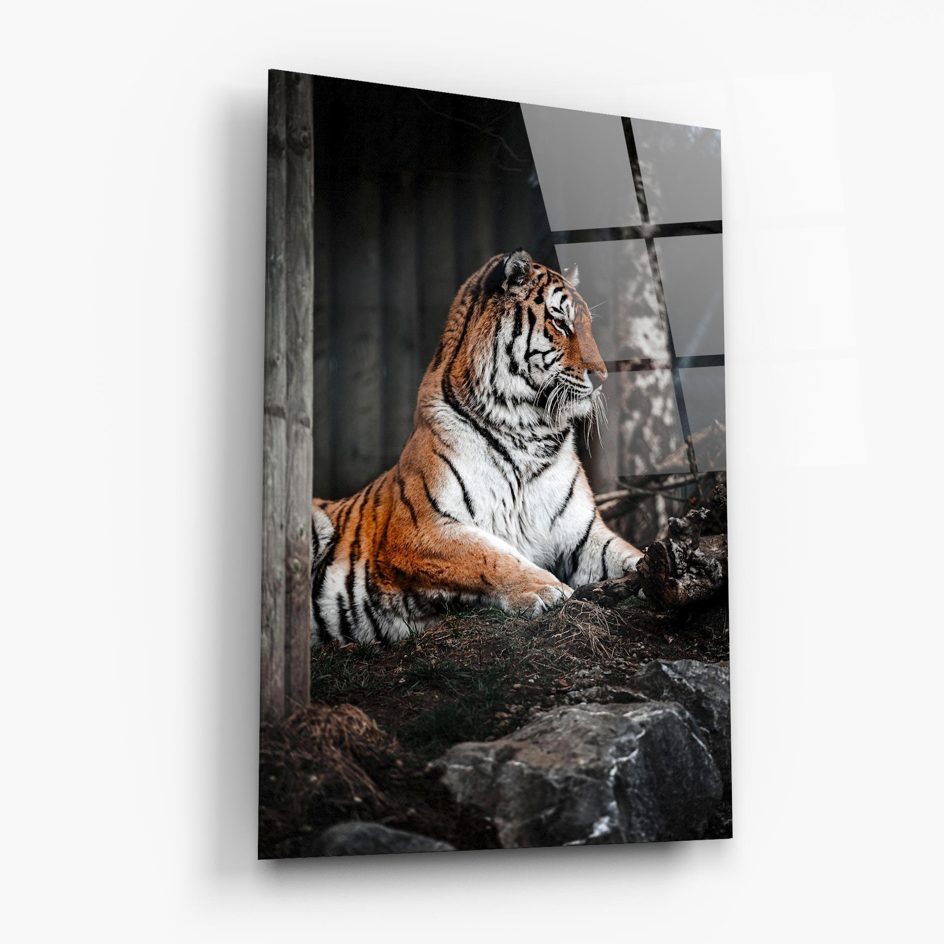 Glasbild Forest Tiger mockup 6