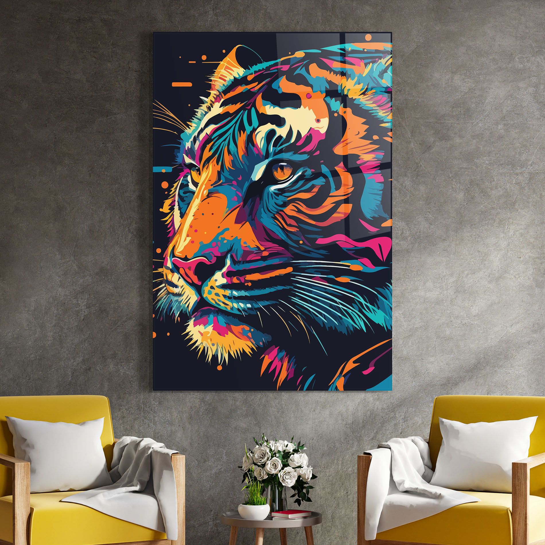 Colorful Tiger mockup 4