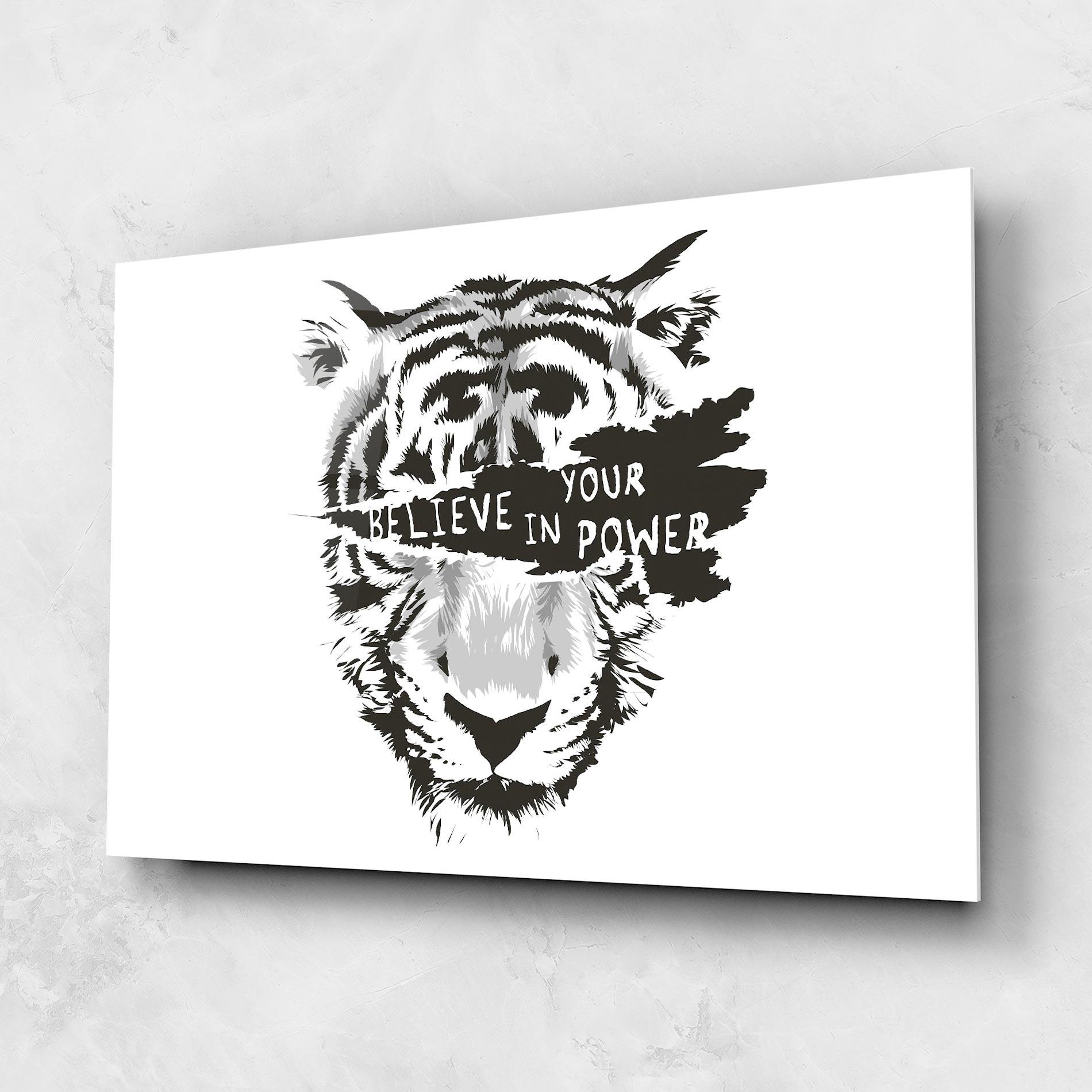 Glasbild Belive In Your Power mockup 1