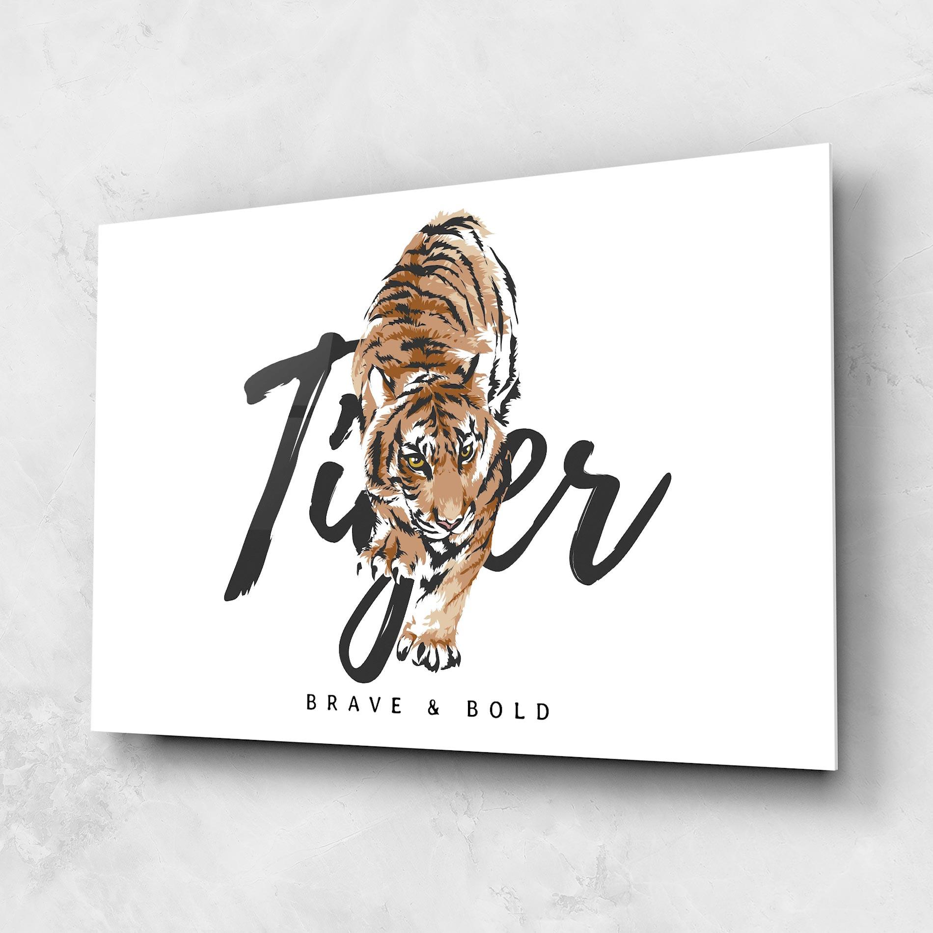 Glasbild Brave And Bold mockup 1
