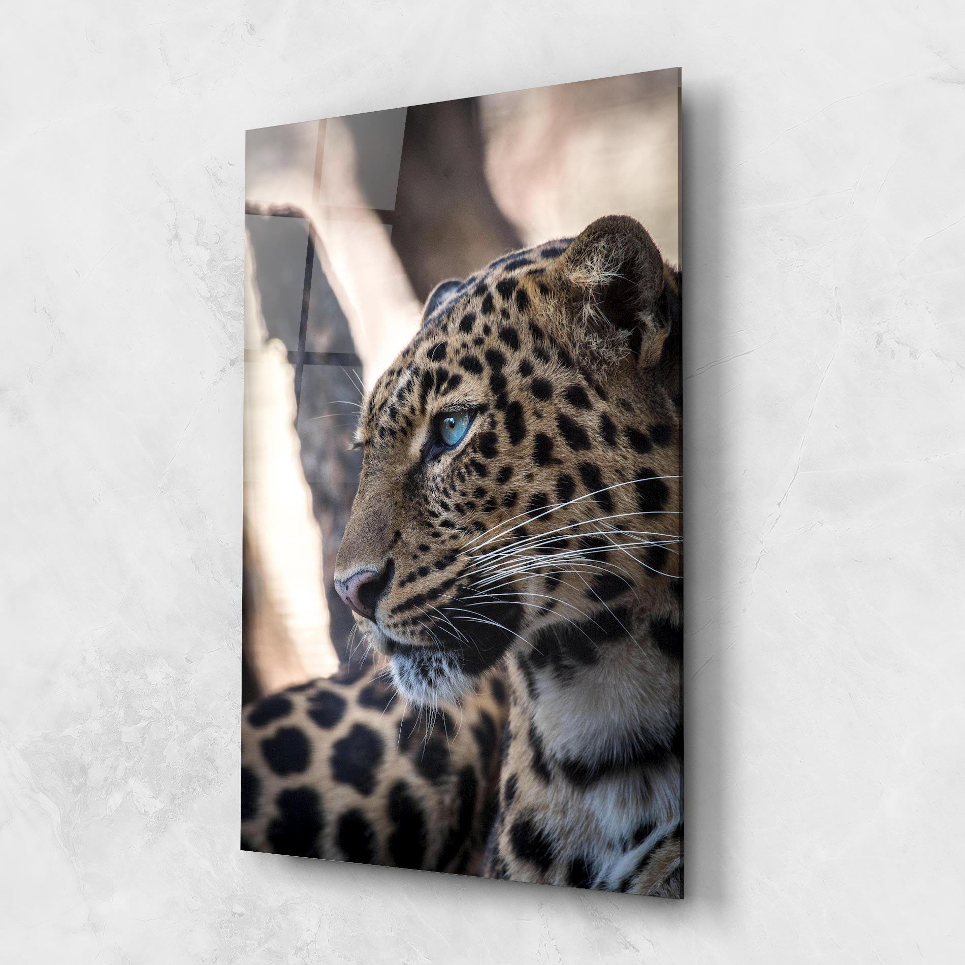 Glasbild Blue Tiger mockup 1