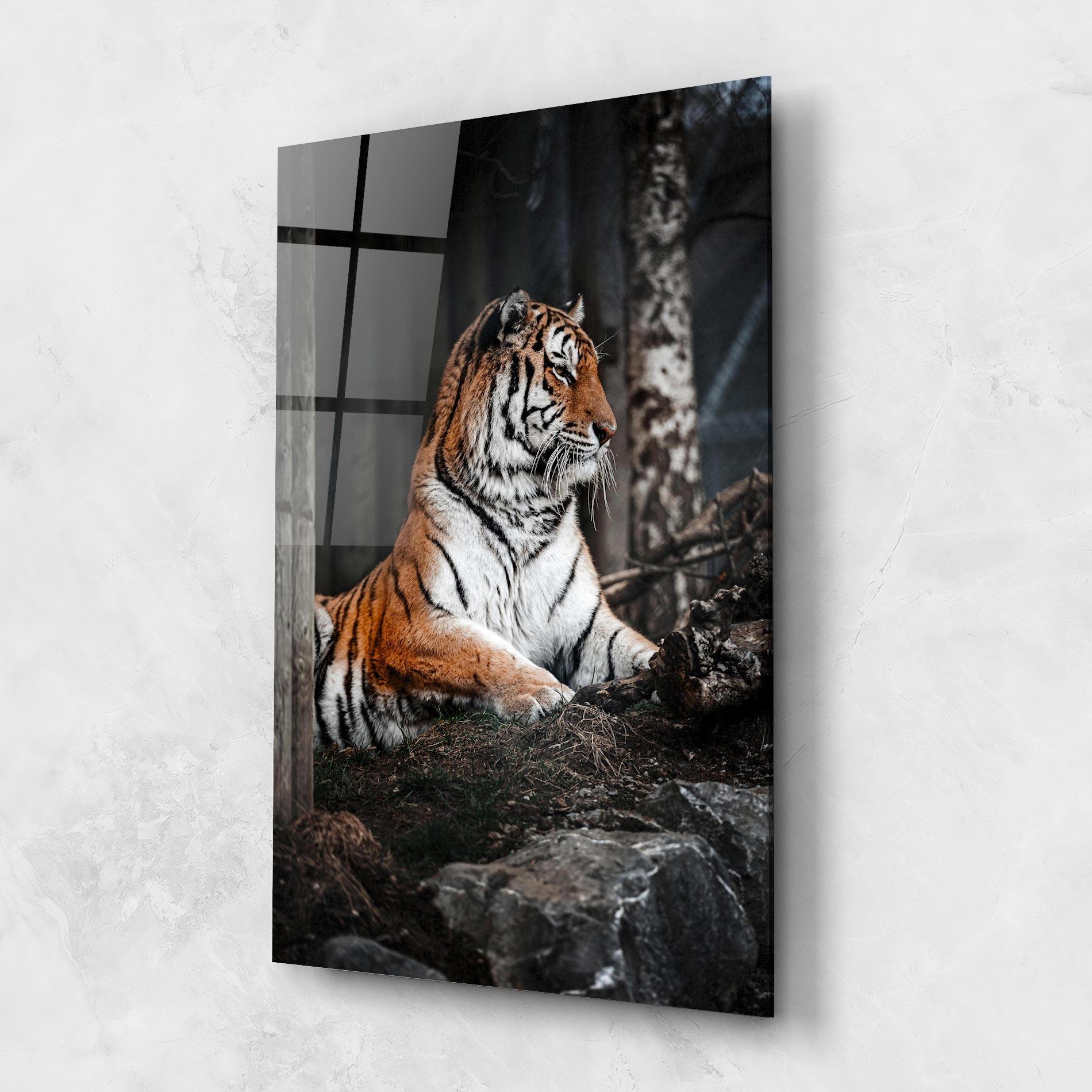 Glasbild Forest Tiger mockup 1