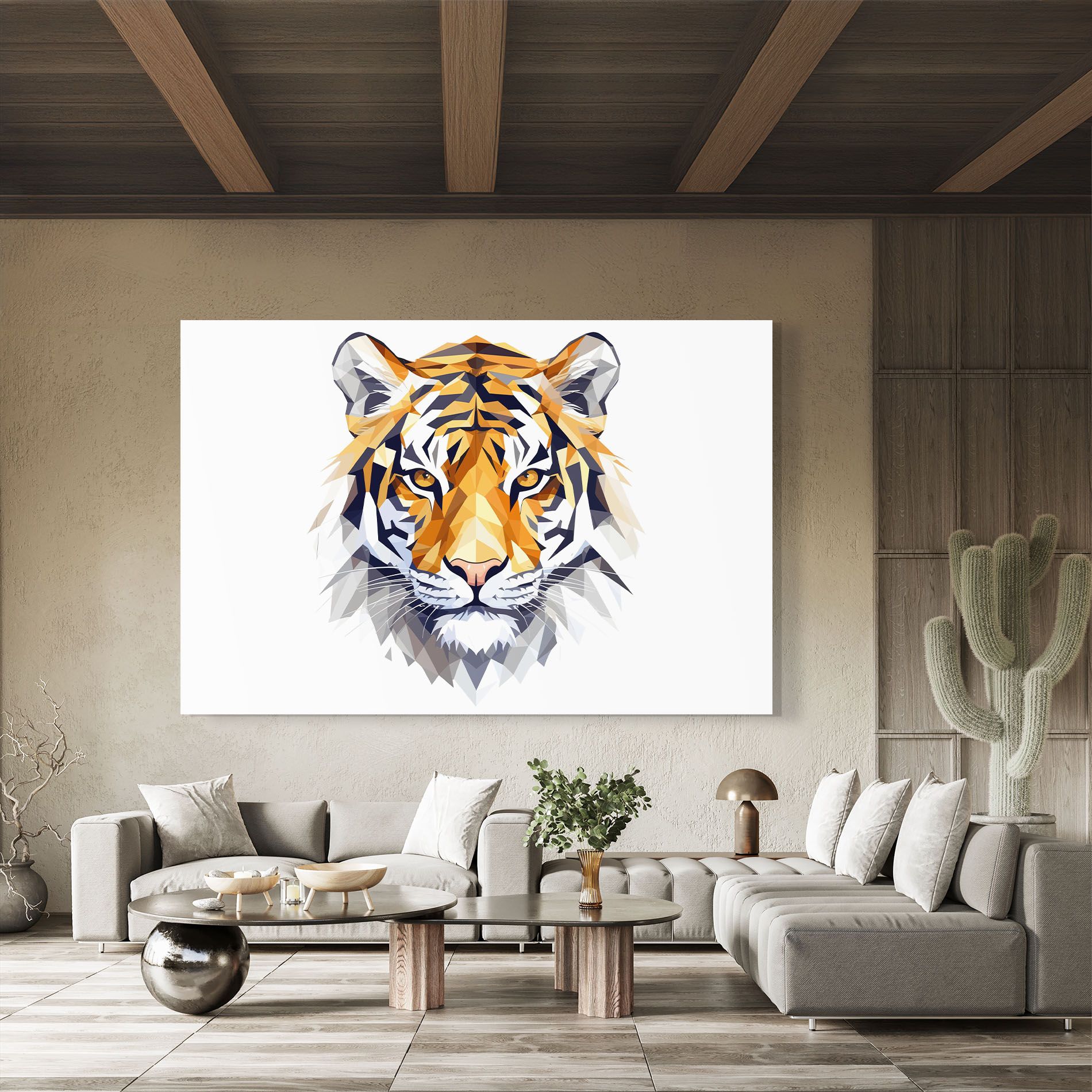 Beautifu Tiger Portrait mockup 8