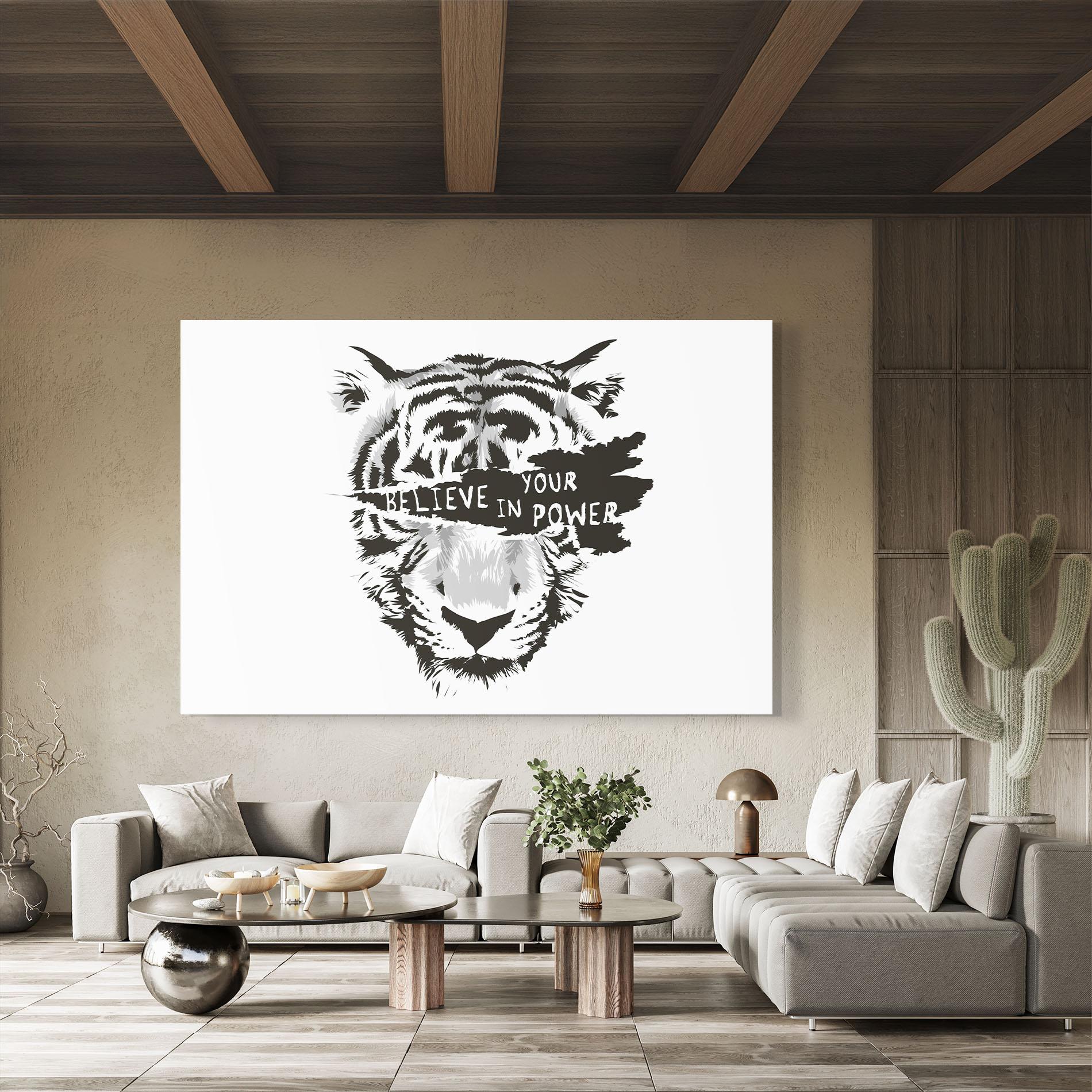 Glasbild Belive In Your Power mockup 8