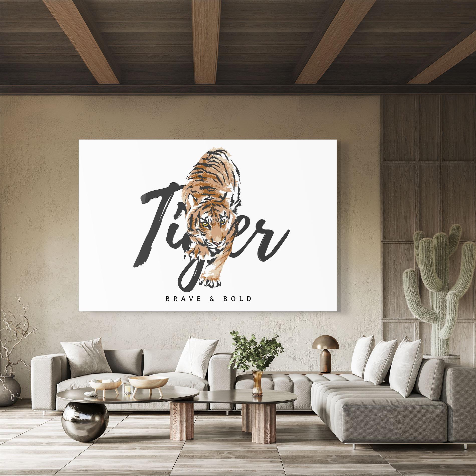 Glasbild Brave And Bold mockup 8