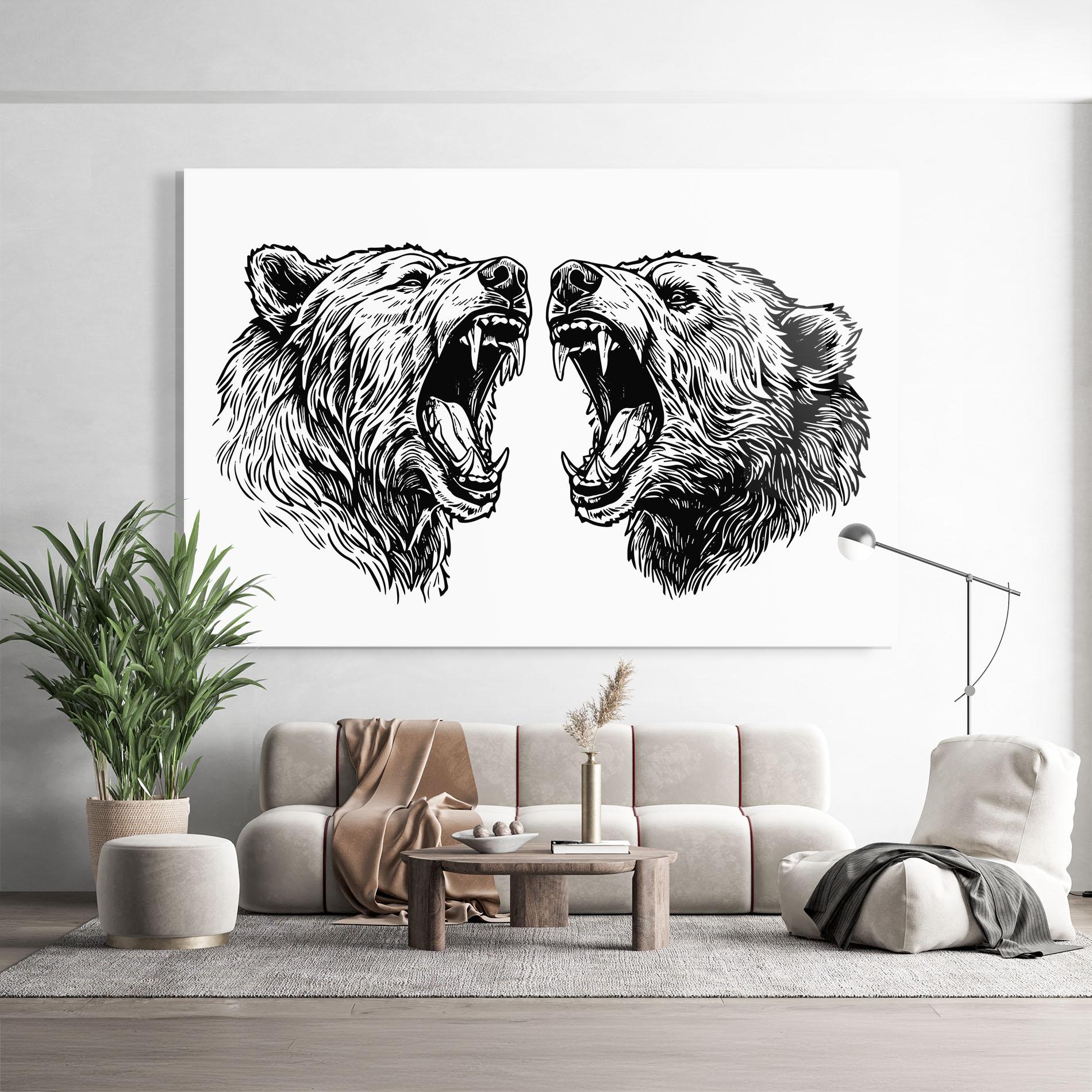Glasbild Bear Bite mockup 9