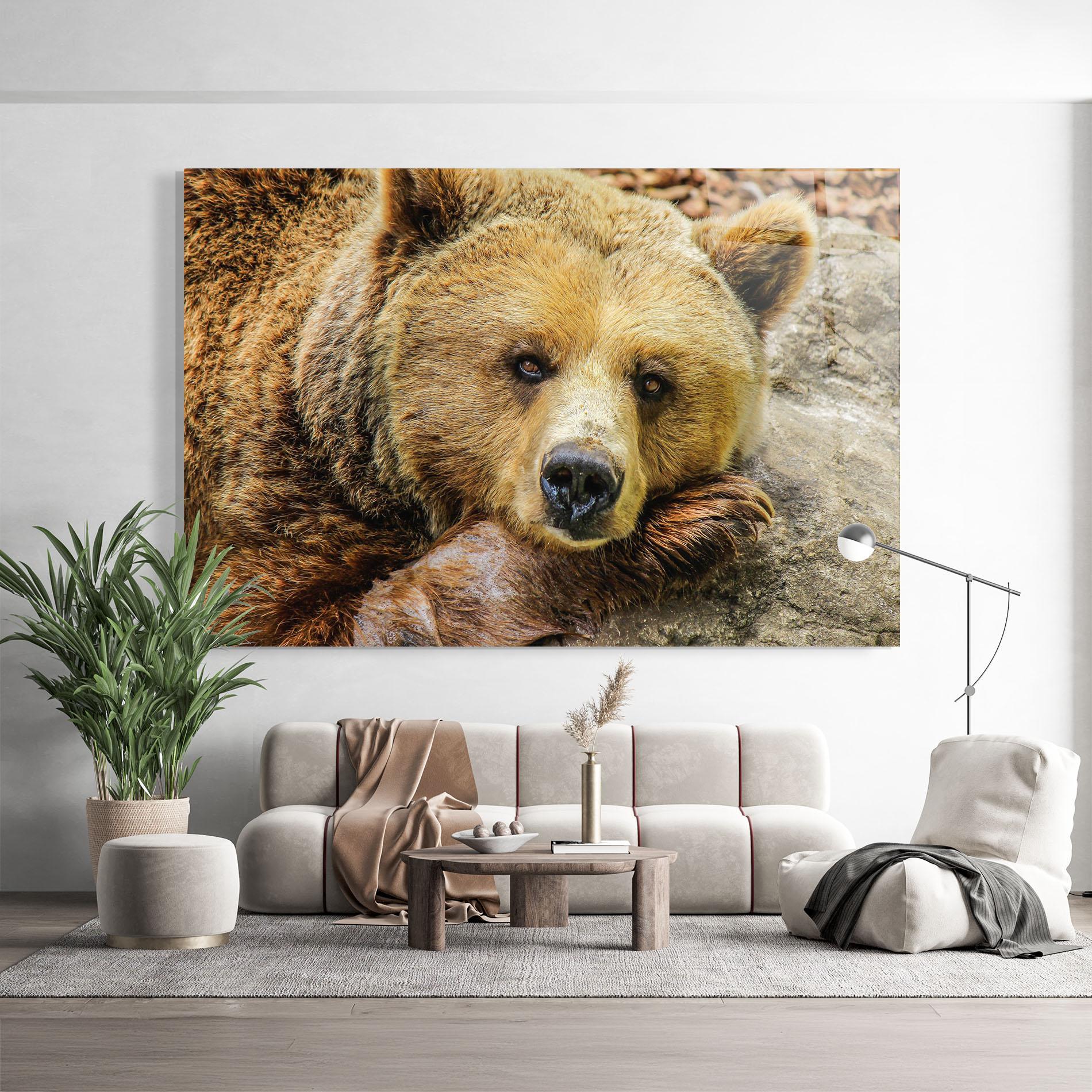 Glasbild Bear mockup 9
