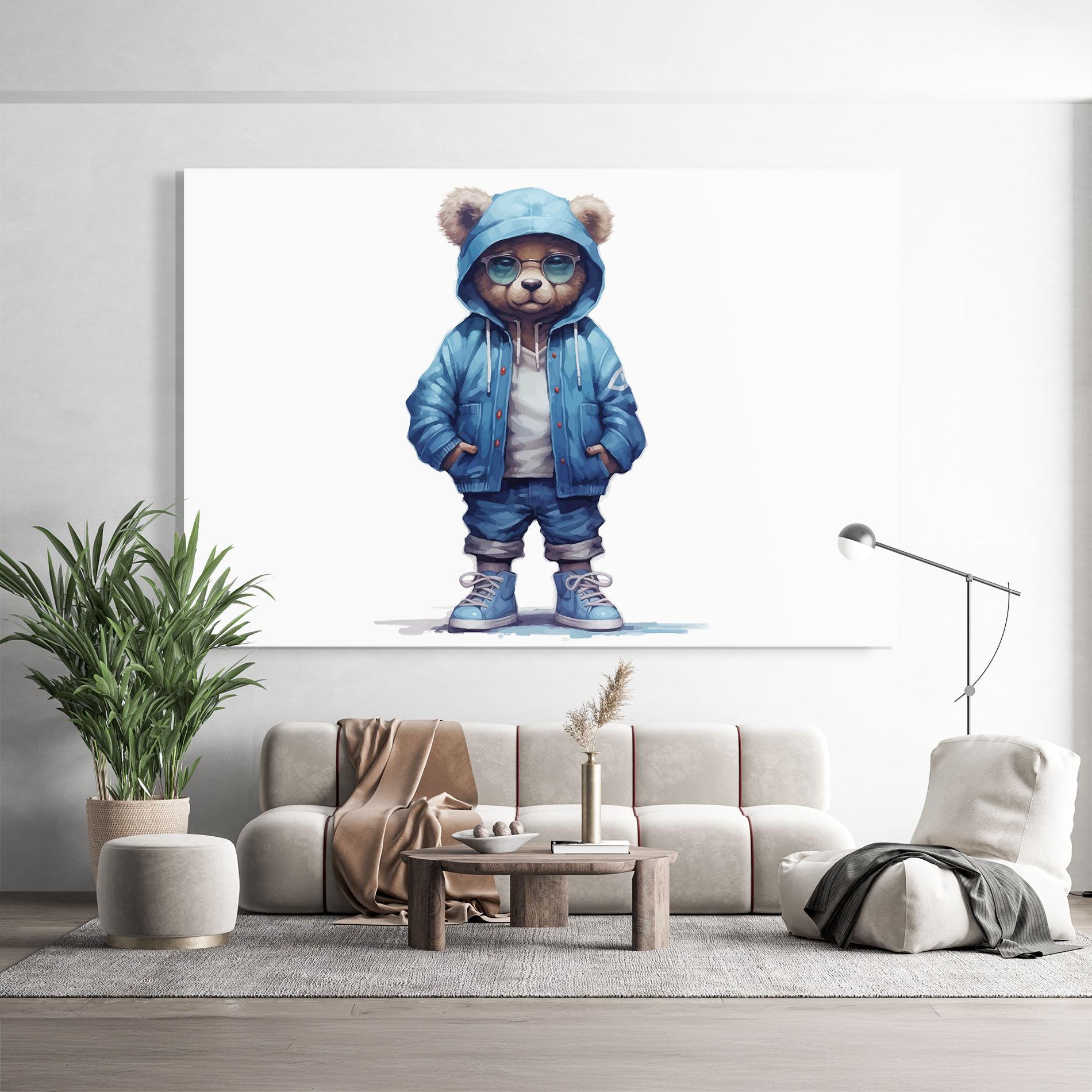 Glasbild Cool Bear mockup 9