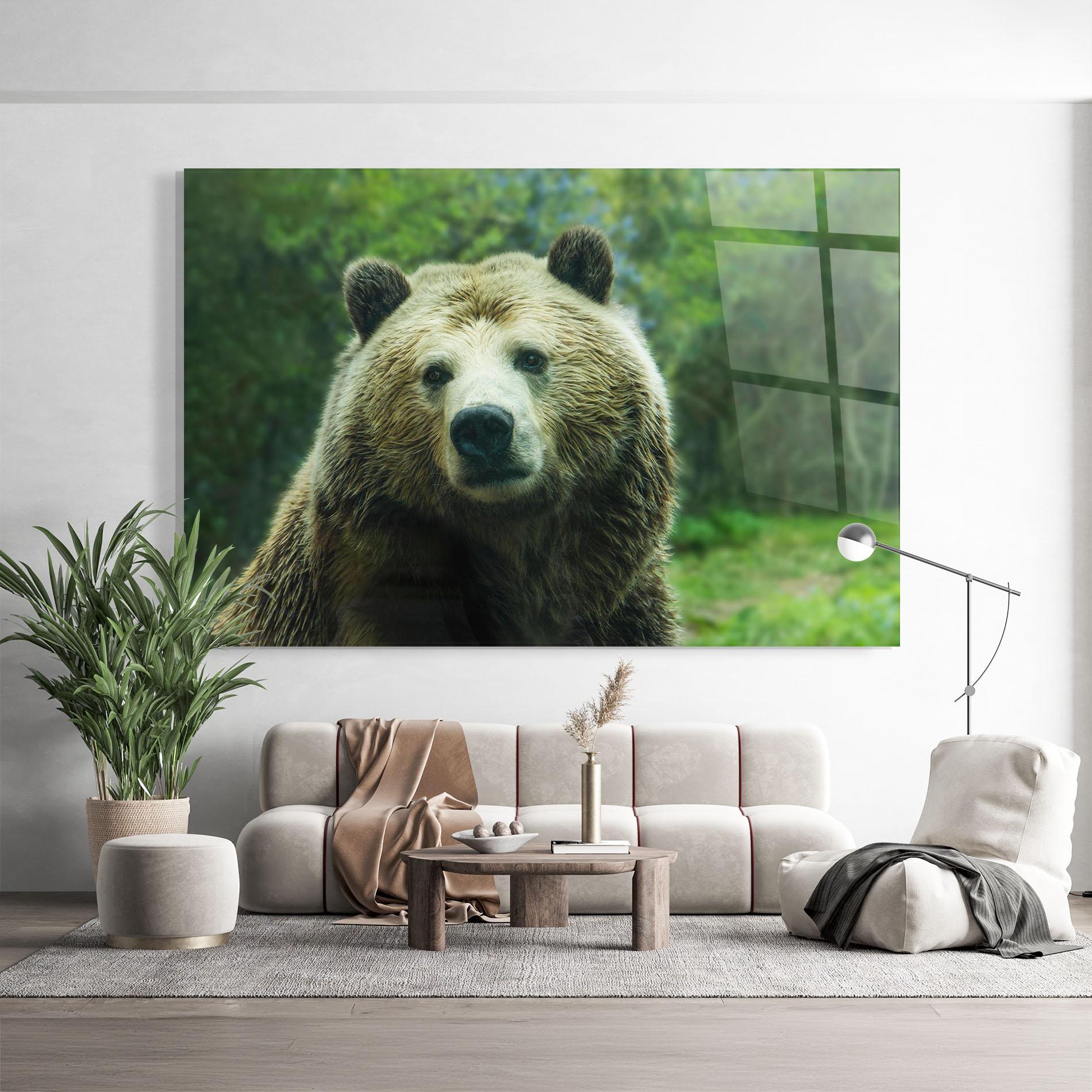 Glasbild Green Bear mockup 9